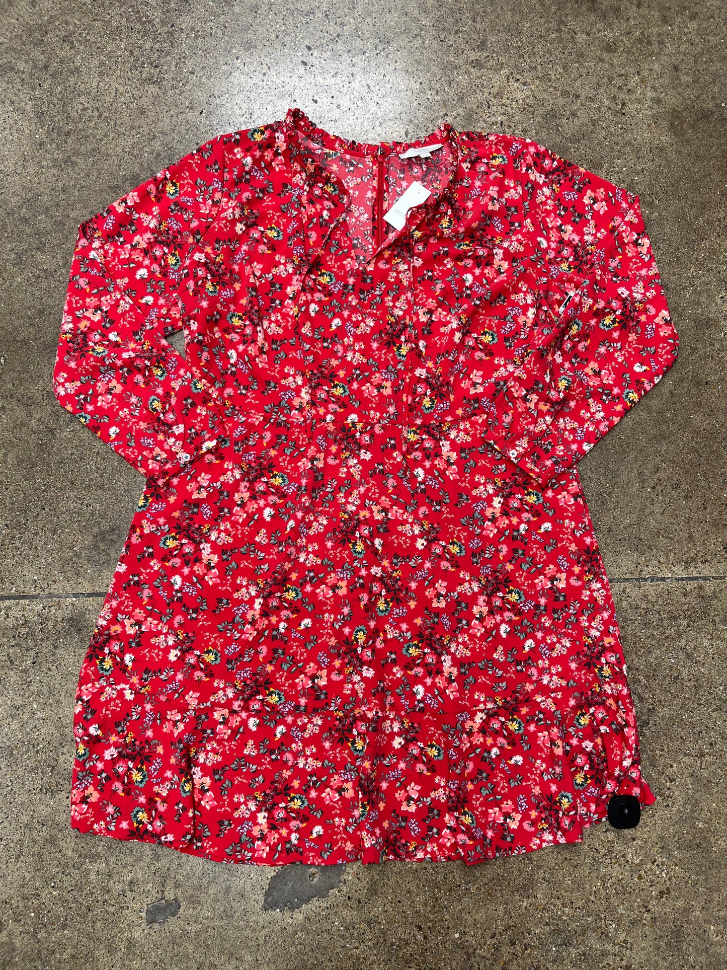 Dress Casual Short By Loft In Floral Print, Size:18