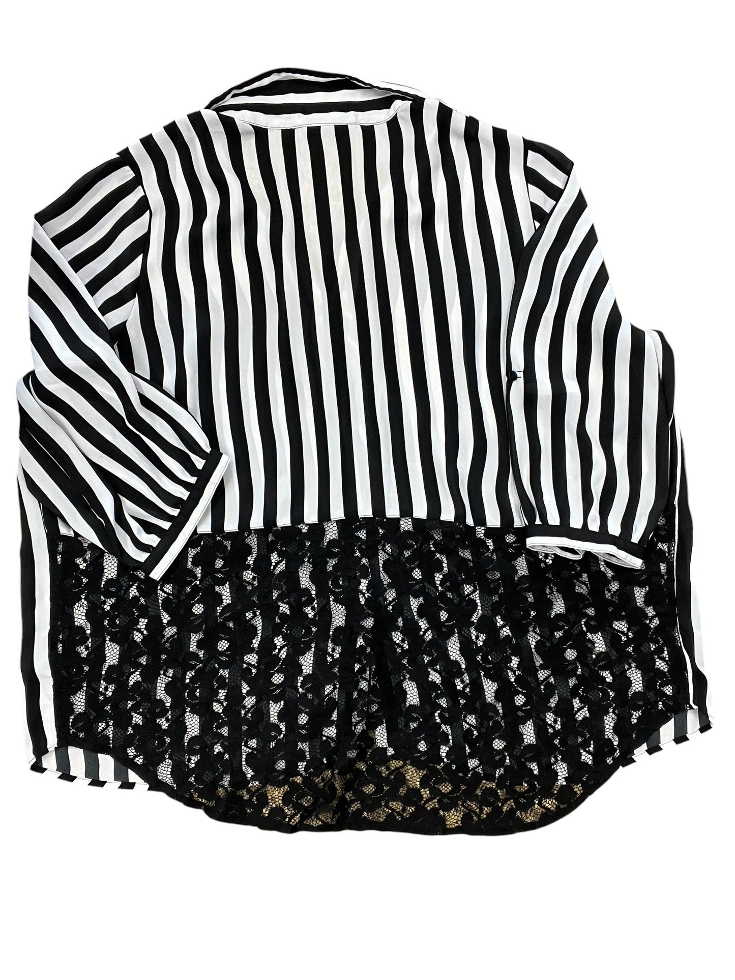 Top Ss By Clothes Mentor In Black & White, Size:4X