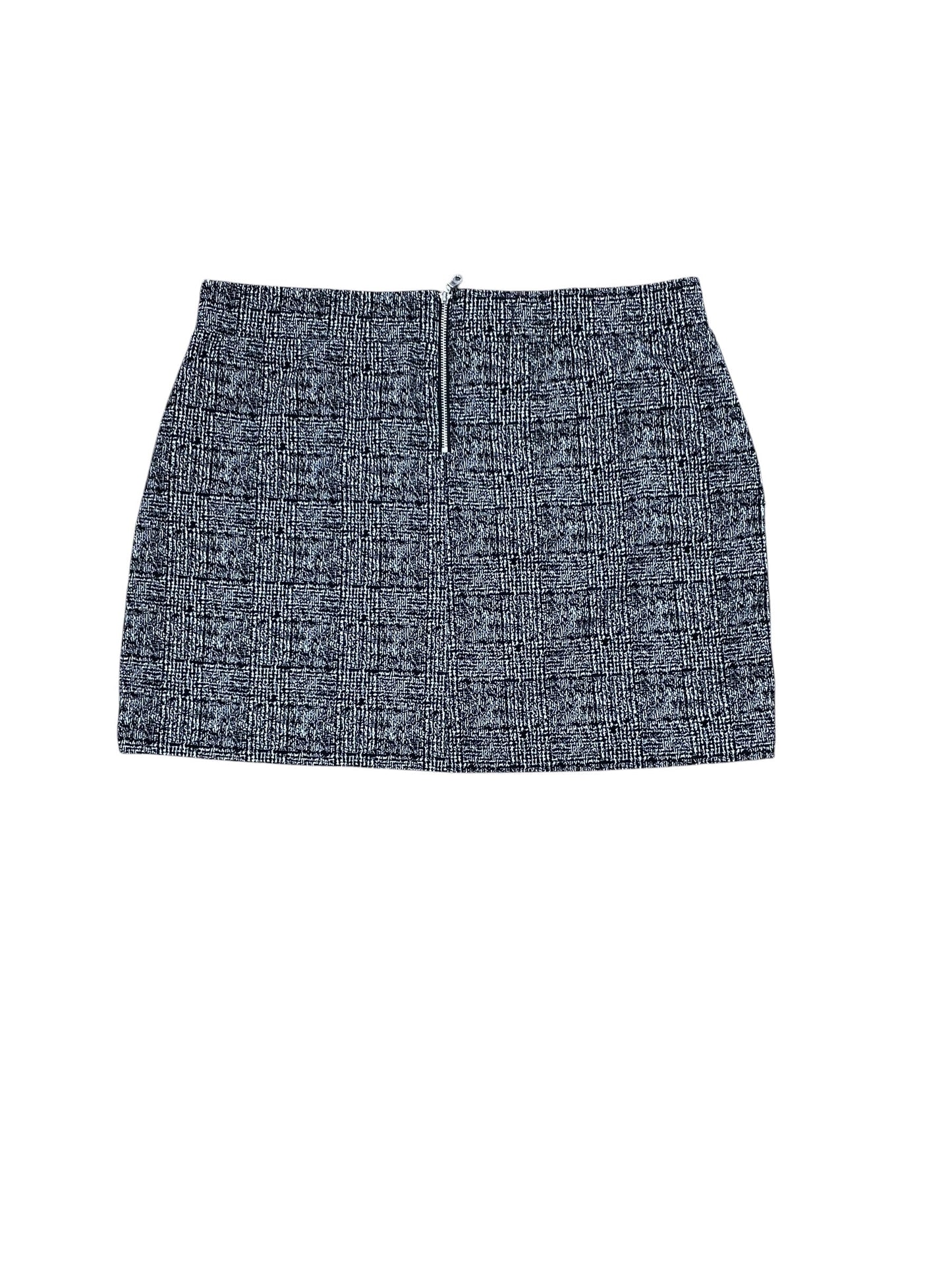 Skirt Mini & Short By Apt 9 In Black & White, Size:L