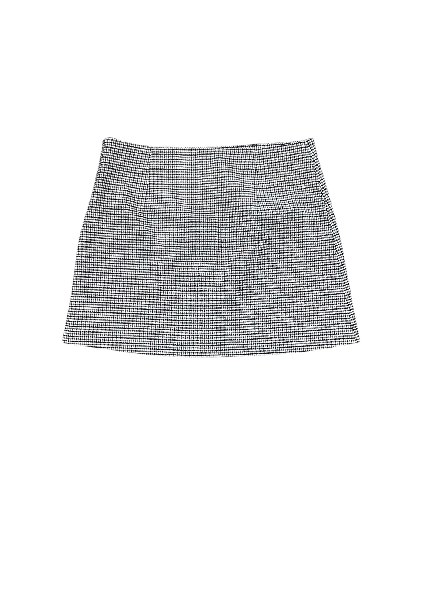 Skirt Mini & Short By H&M In Black & Tan, Size:8