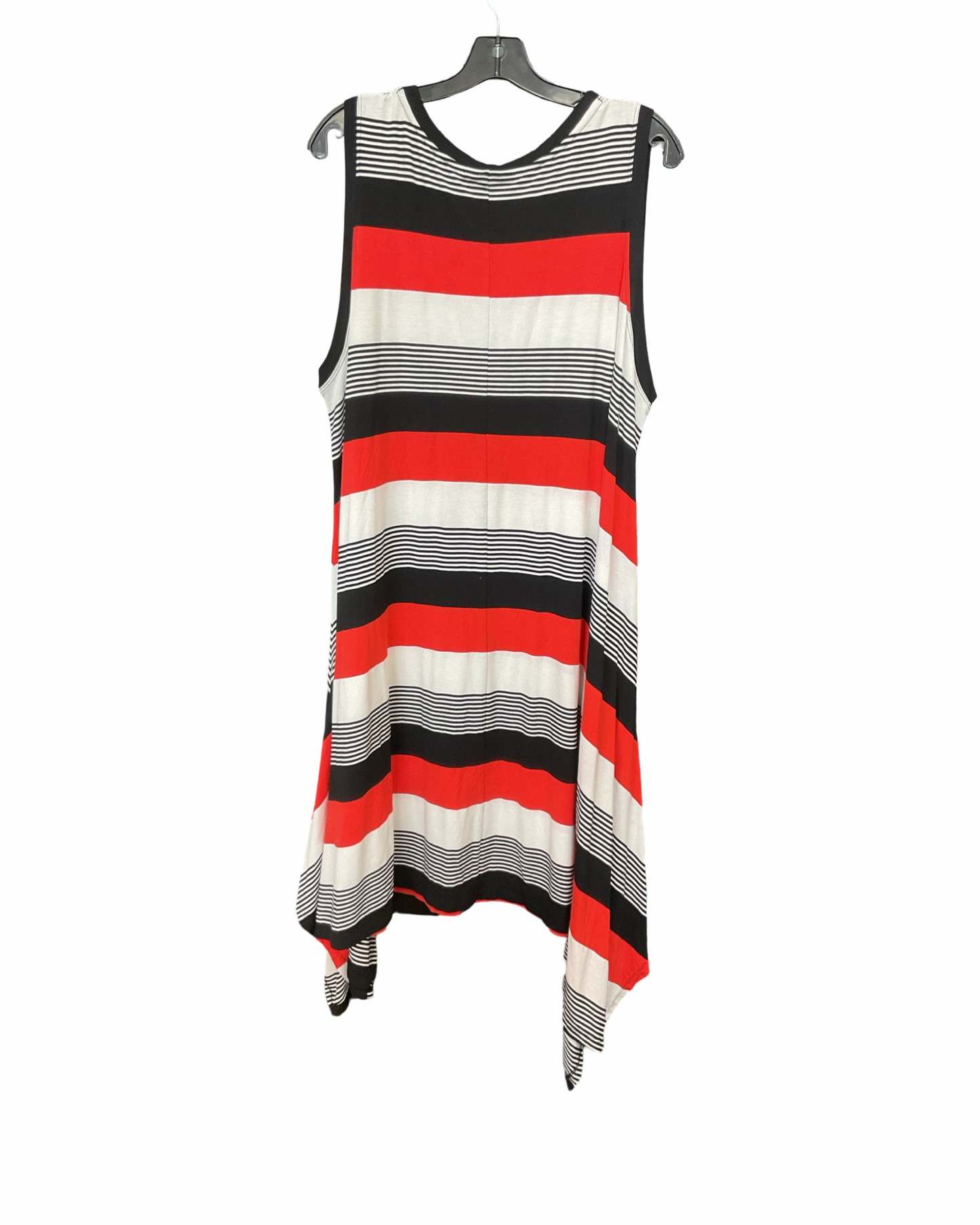Dress Casual Midi By Lane Bryant In Black & Red, Size:3