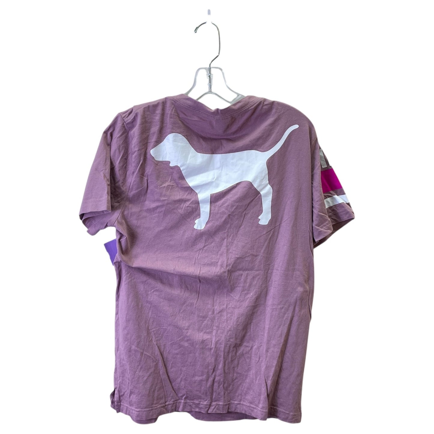 Athletic Top Ss By Pink In Mauve, Size:M