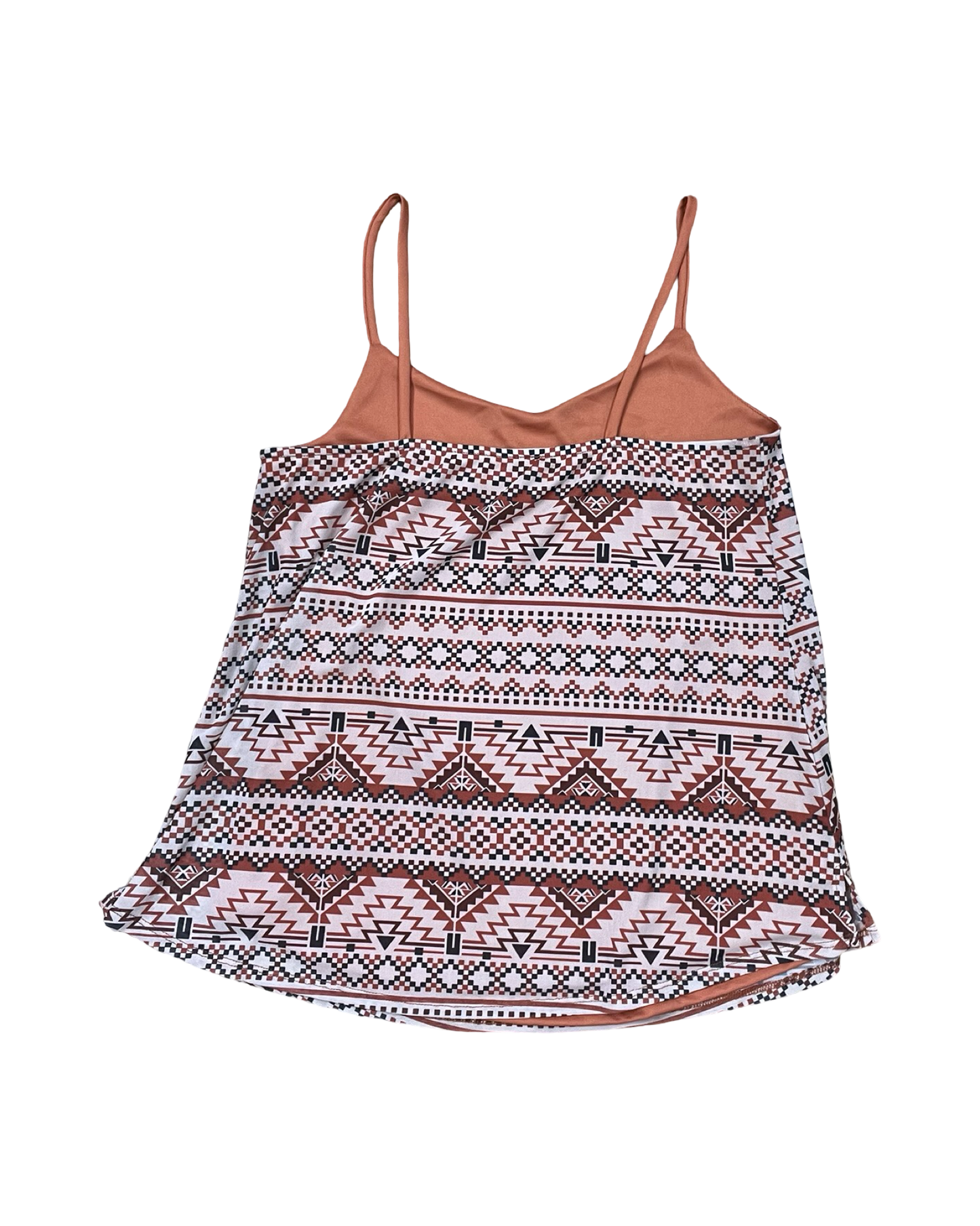Top Sleeveless By Lularoe In Brown & Tan, Size:M