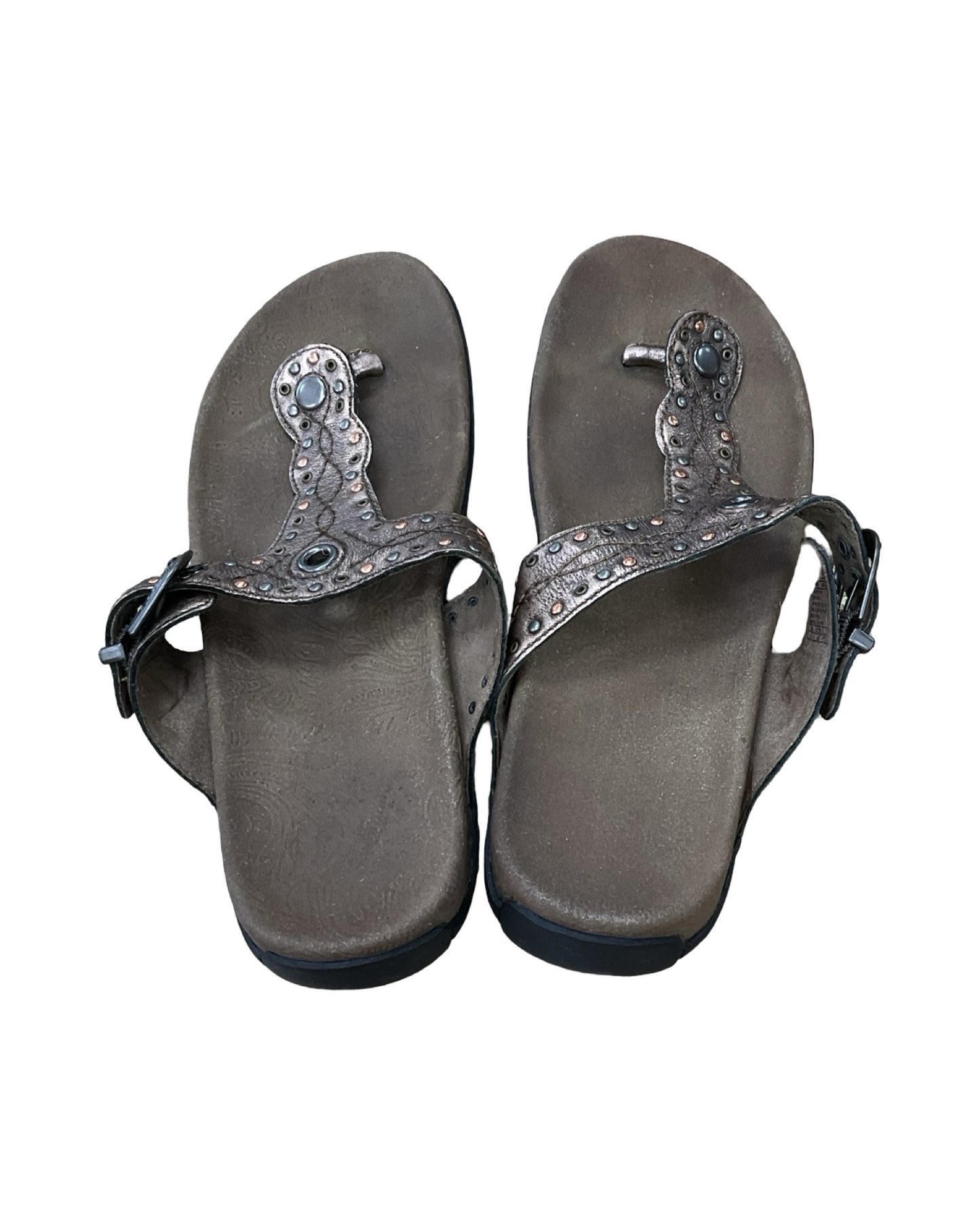 Sandals Flats By Taos In Gold, Size:9