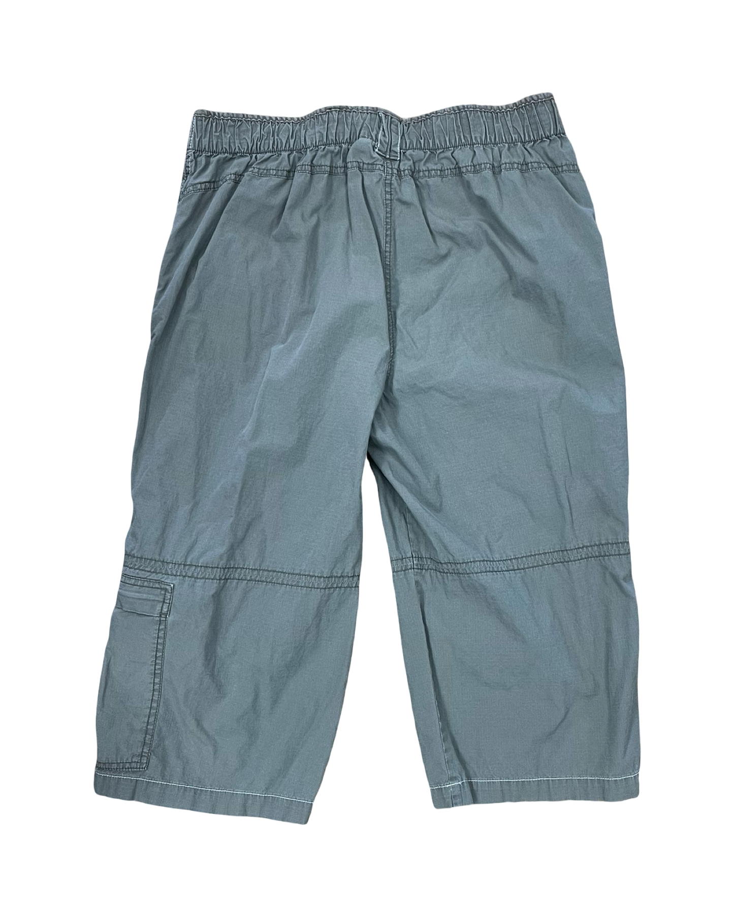 Pants Cropped By Fuda In Green, Size:Xl