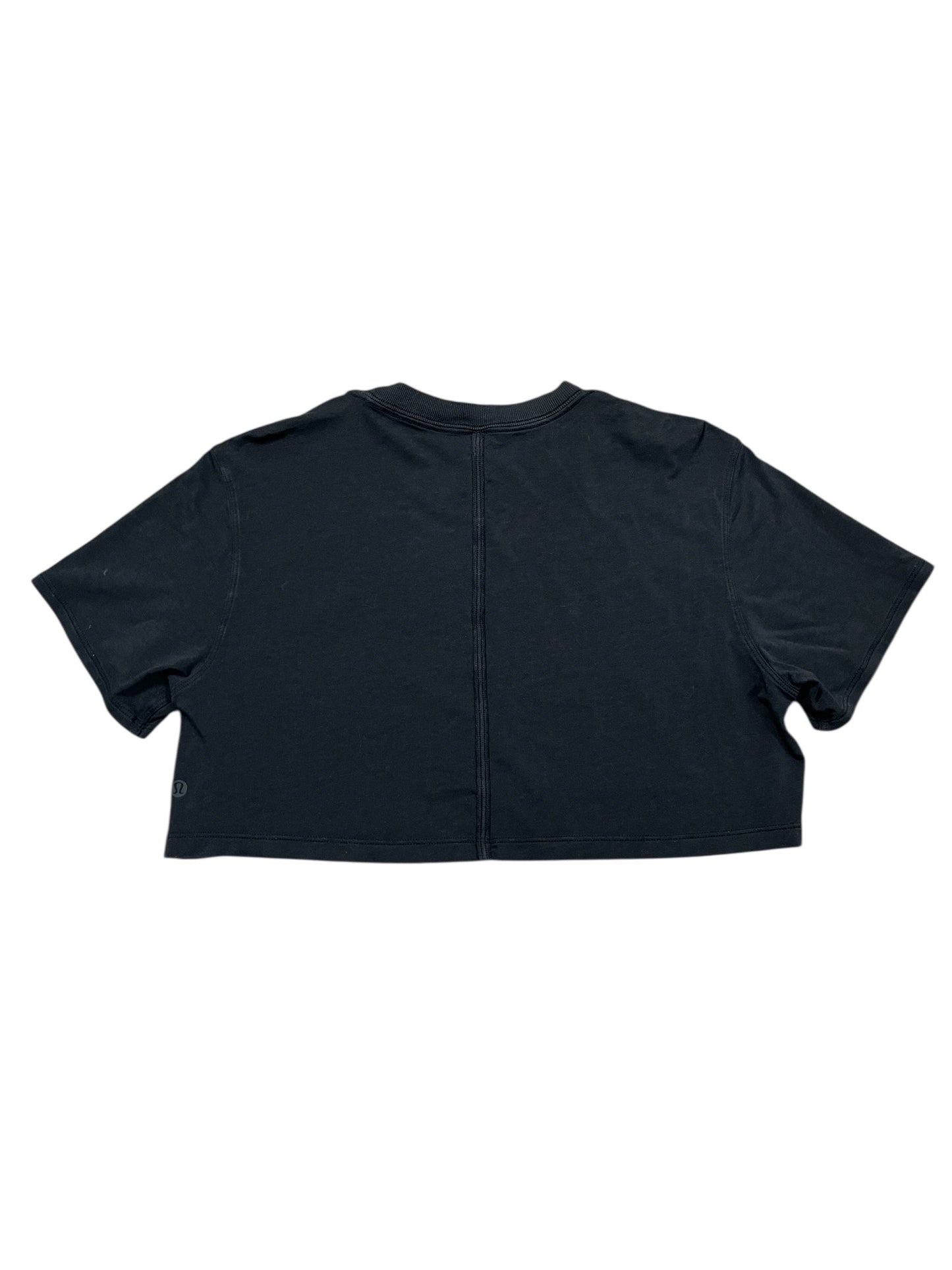 Athletic Top Ss By Lululemon In Black, Size:S