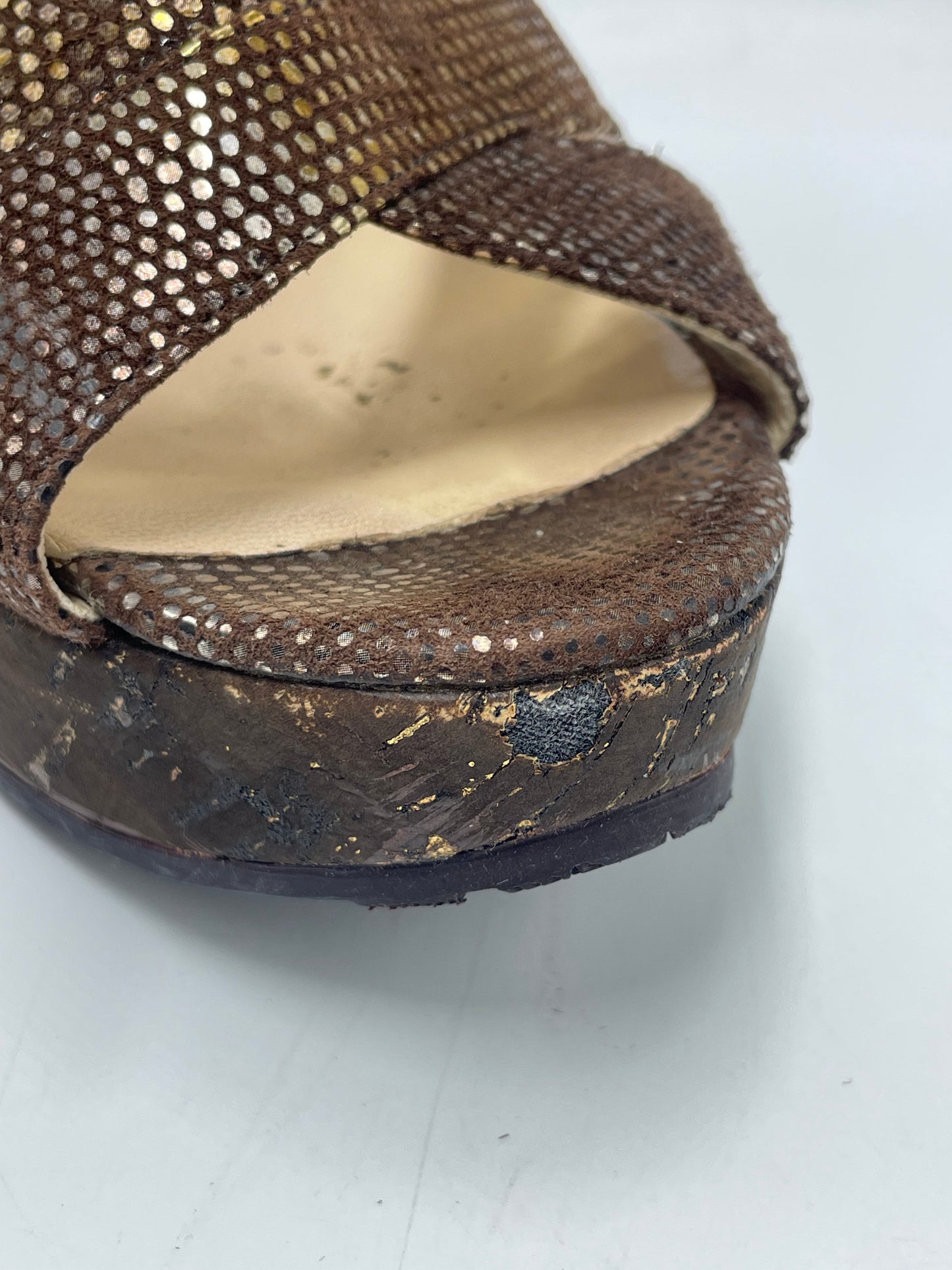 Shoes Luxury Designer By Jimmy Choo In Brown, Size: 11 (41)