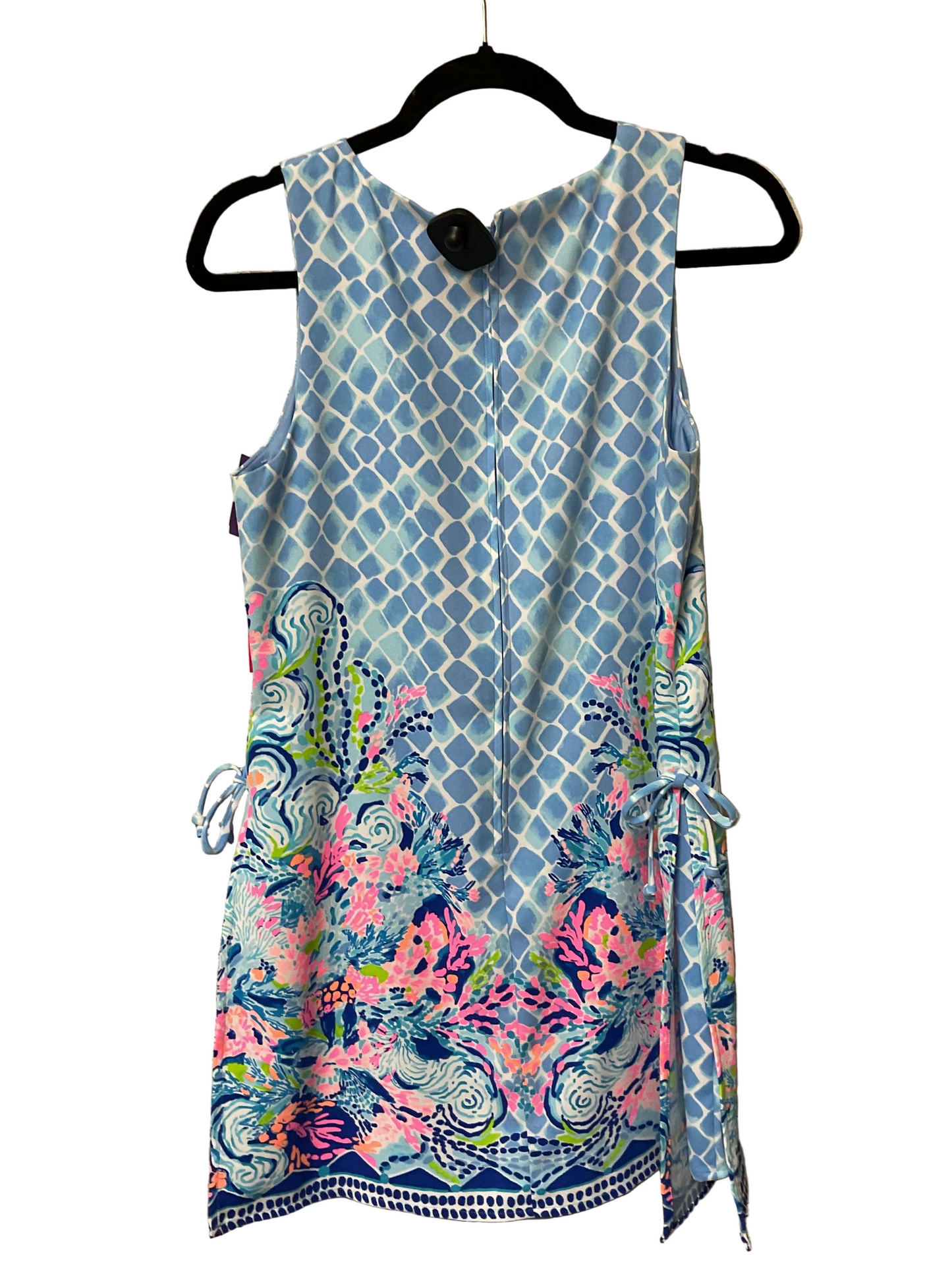 Romper Designer By Lilly Pulitzer In Blue & Orange, Size:4