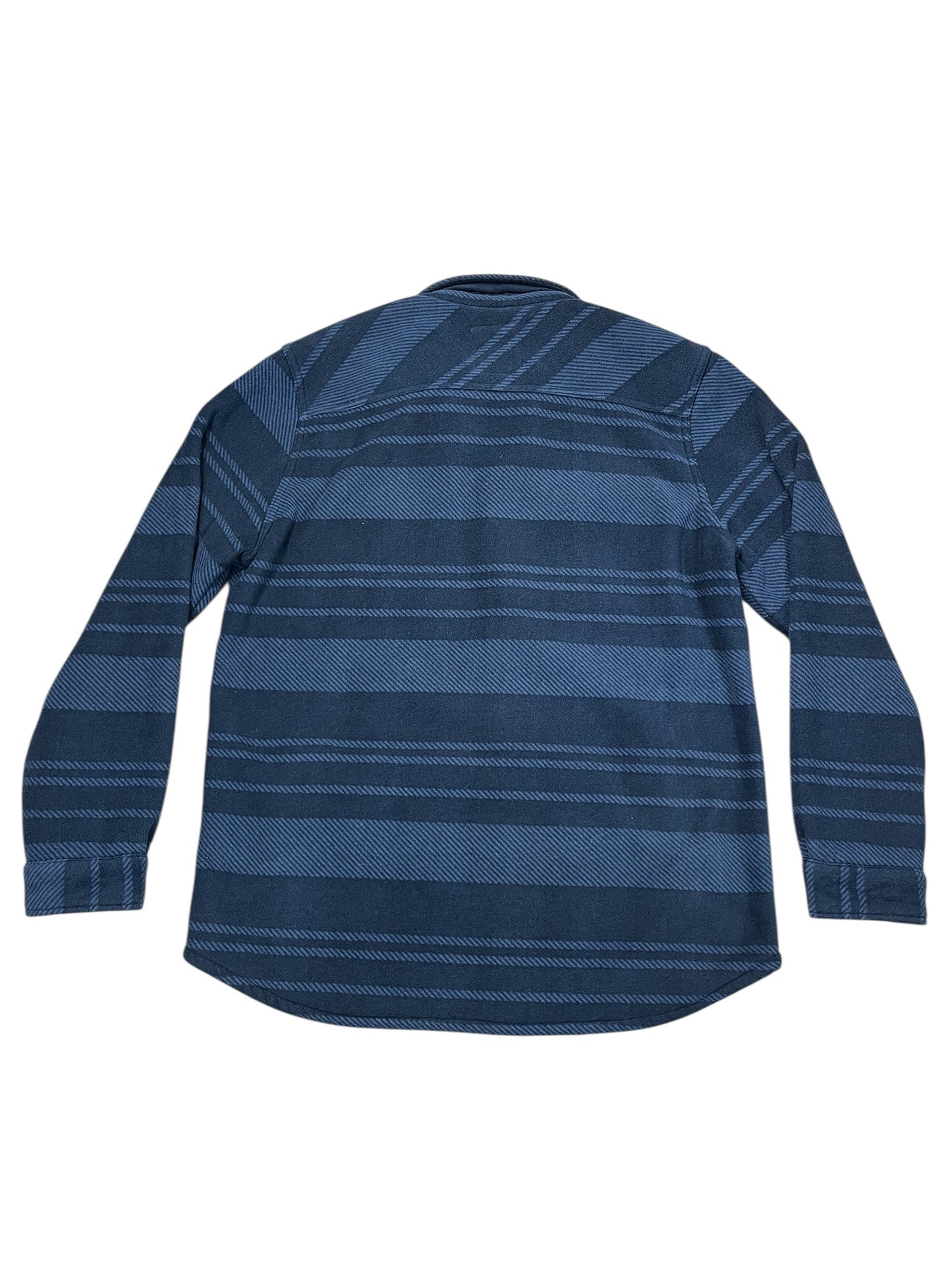 Jacket Shirt By Clothes Mentor In Navy, Size:Xl