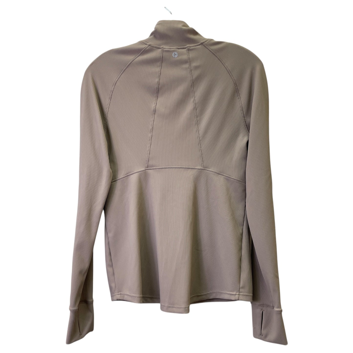 Athletic Jacket By 90 Degrees By Reflex In Taupe, Size:L