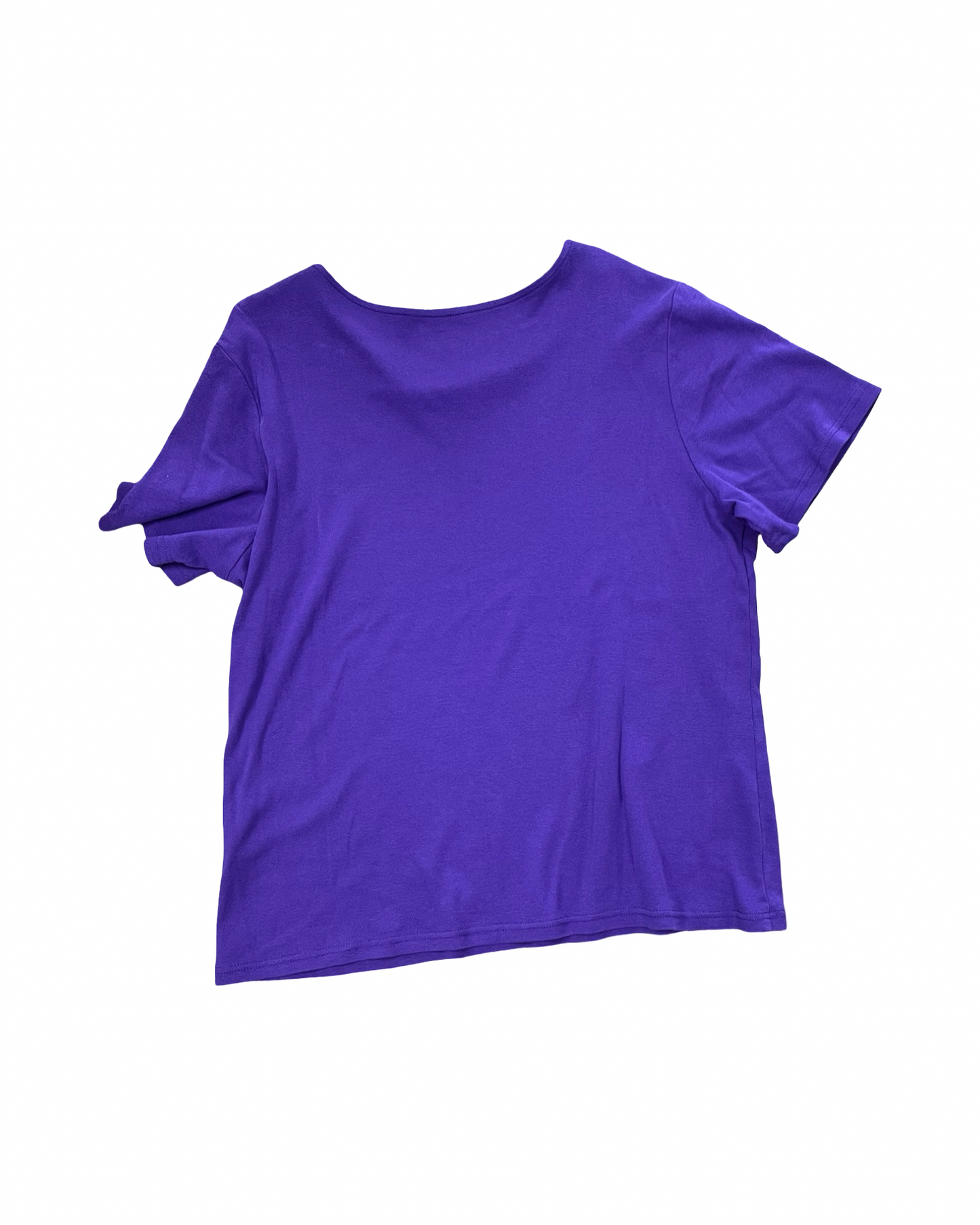Top Ss Basic By Christopher And Banks In Purple, Size:Xl