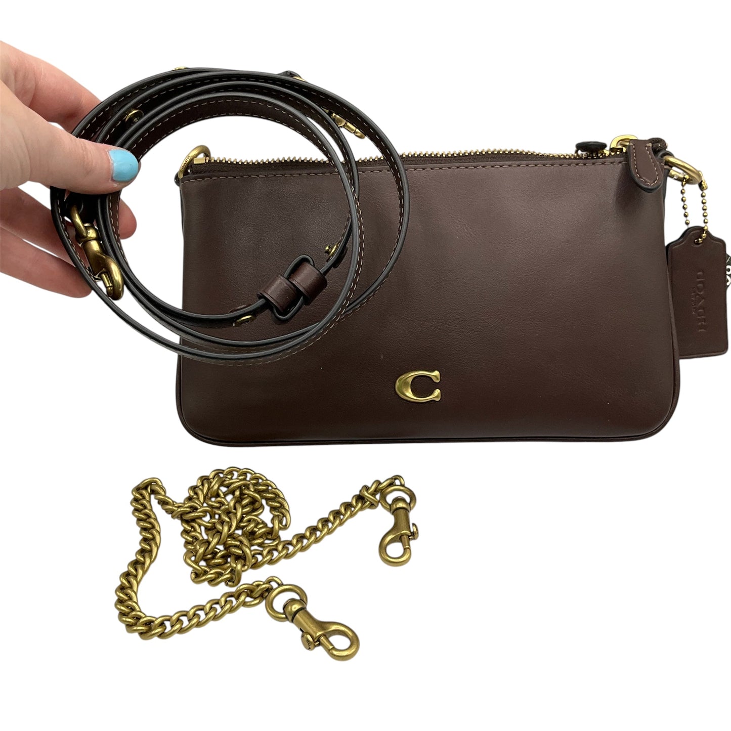 Crossbody Designer By Coach, Size: Small