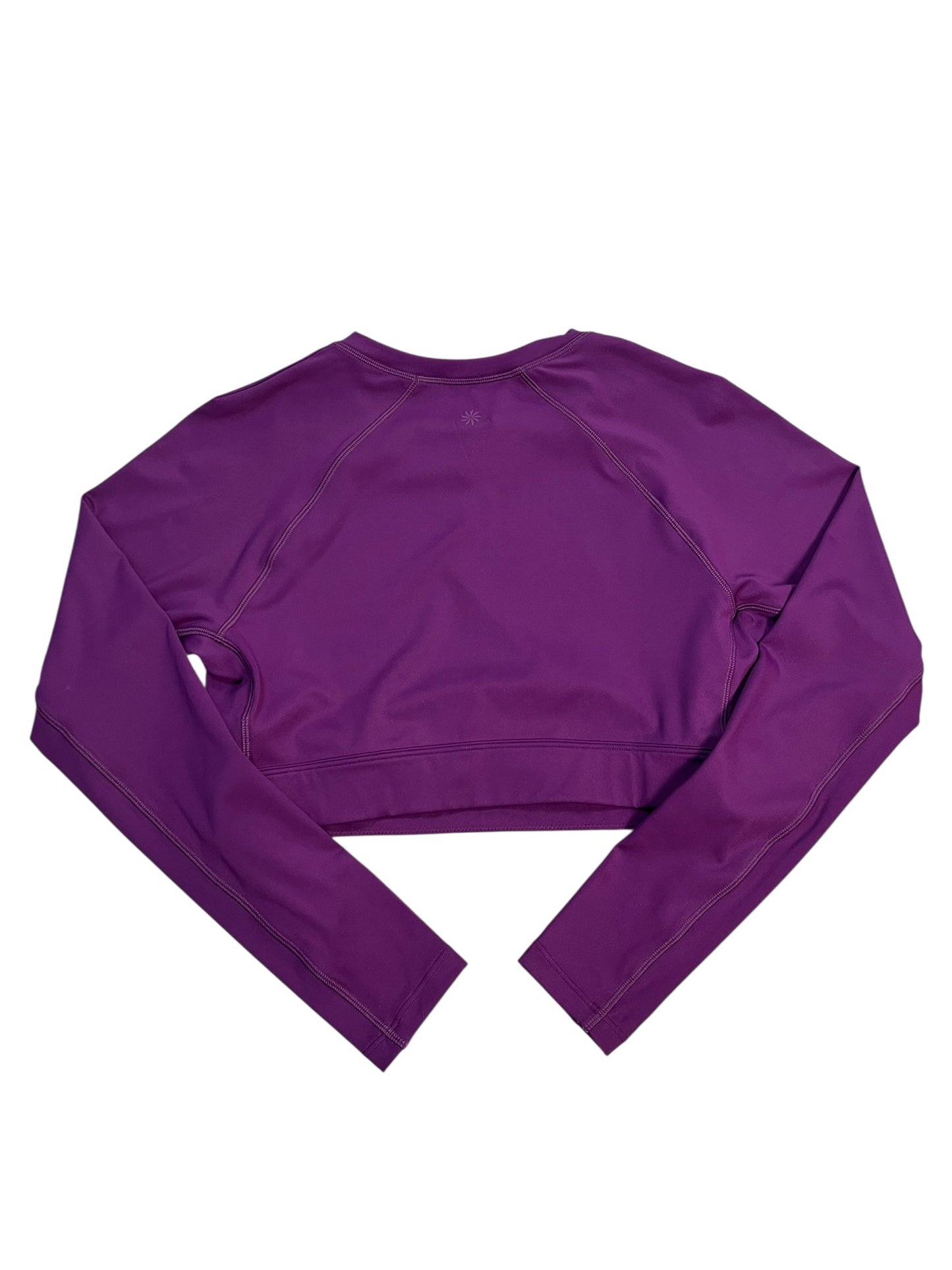 Athletic Top Ls Crewneck By Athleta In Purple, Size:M