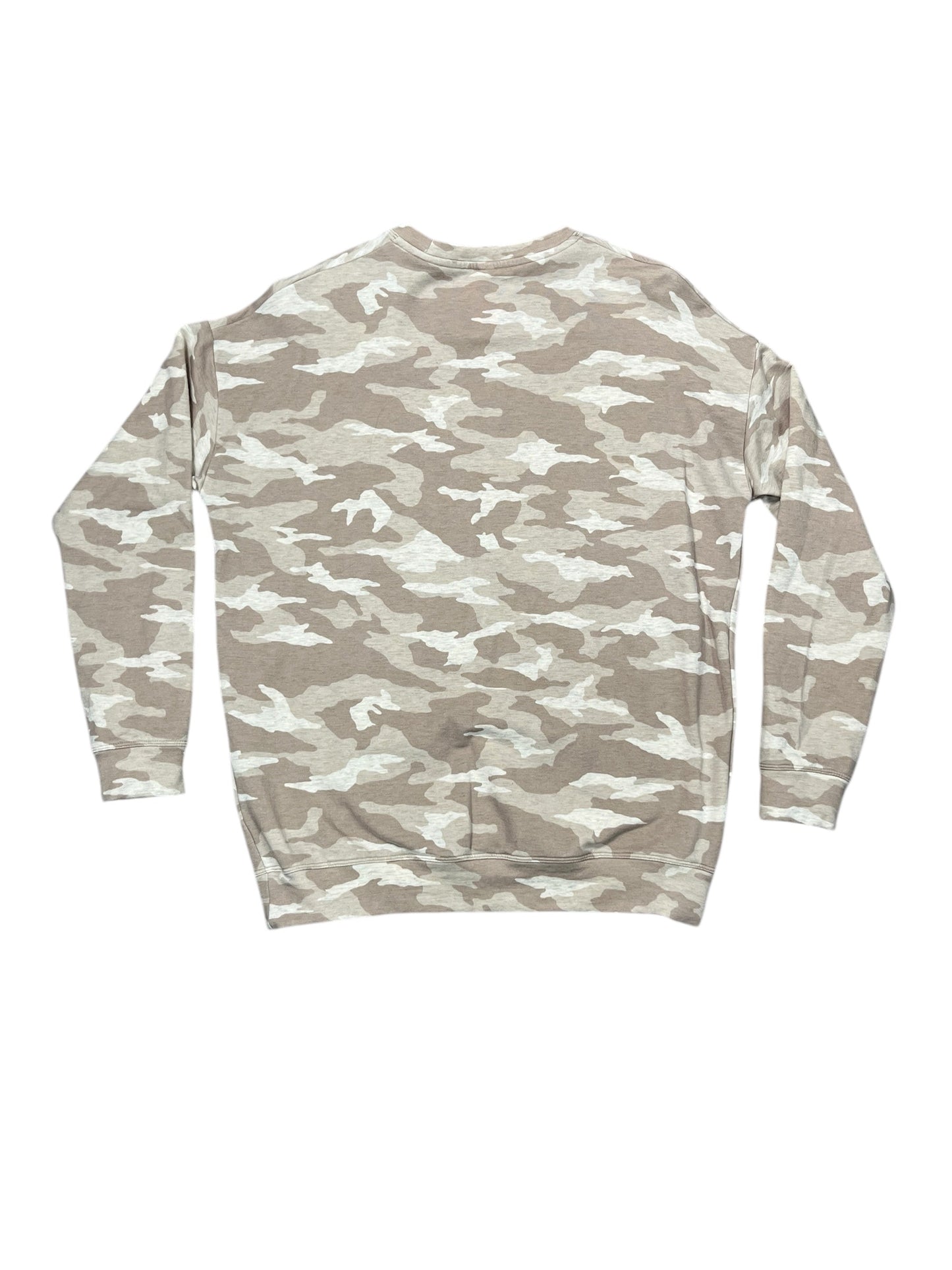 Athletic Top Ls Crewneck By Athleta In Camouflage Print, Size:S