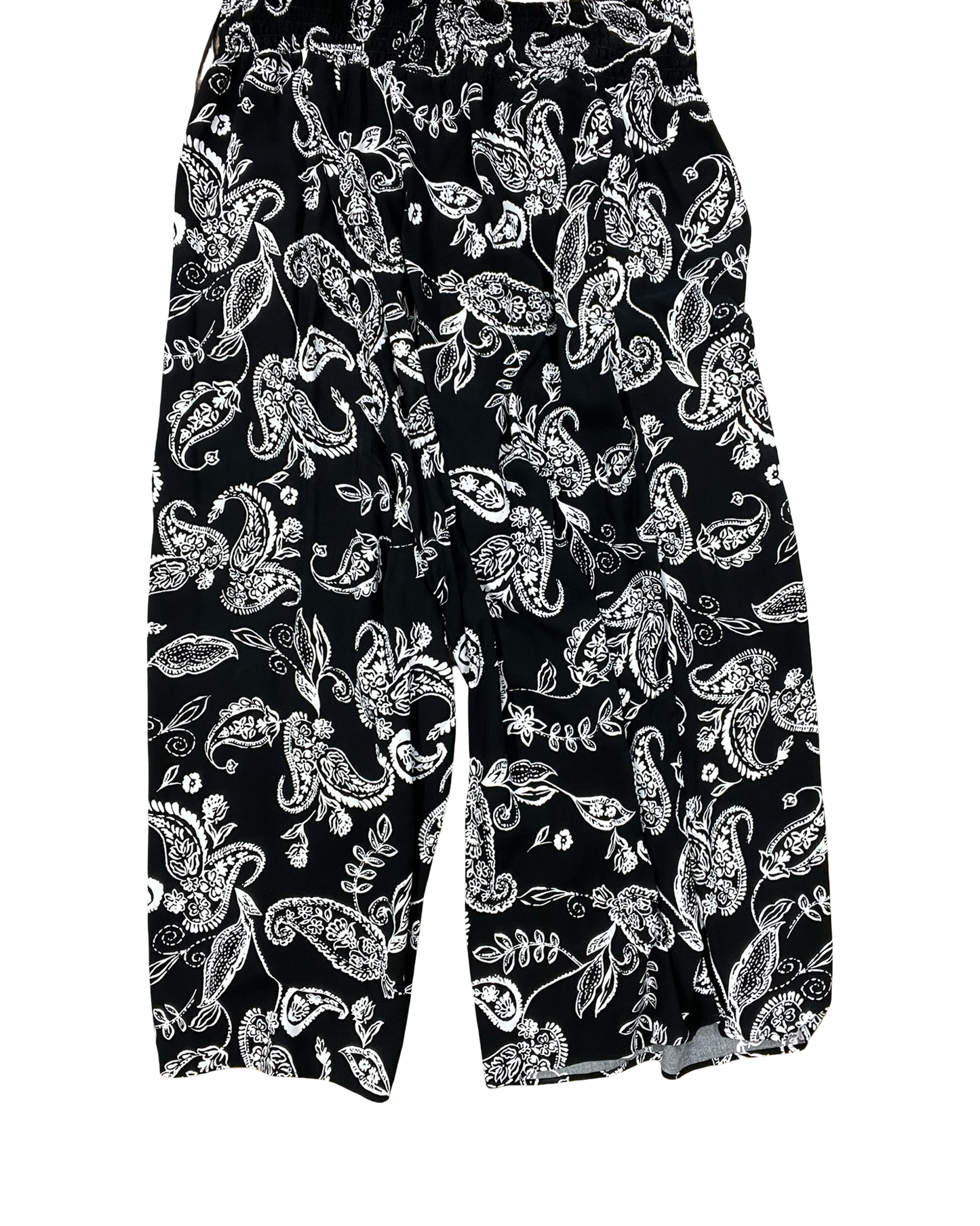 Pants Lounge By Clothes Mentor In Black & White, Size:1X