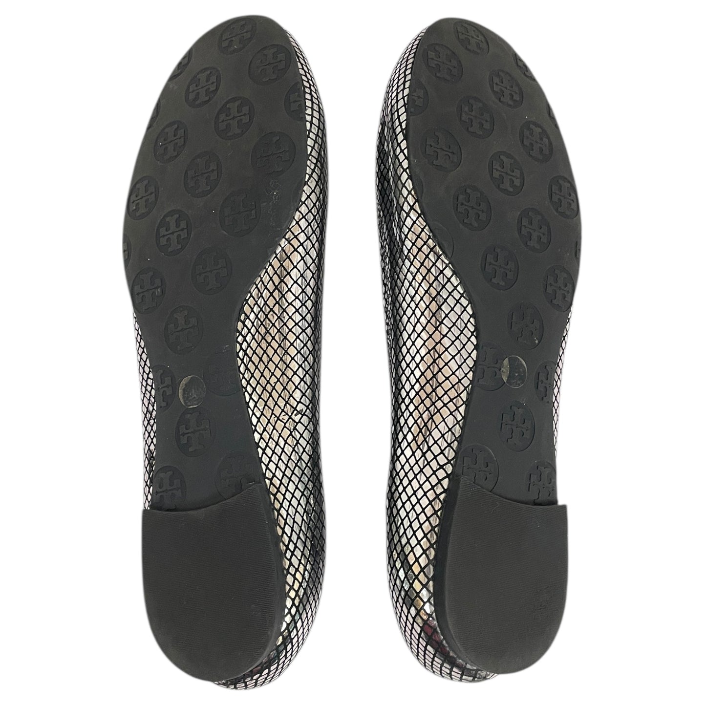 Shoes Designer By Tory Burch In Silver, Size:10