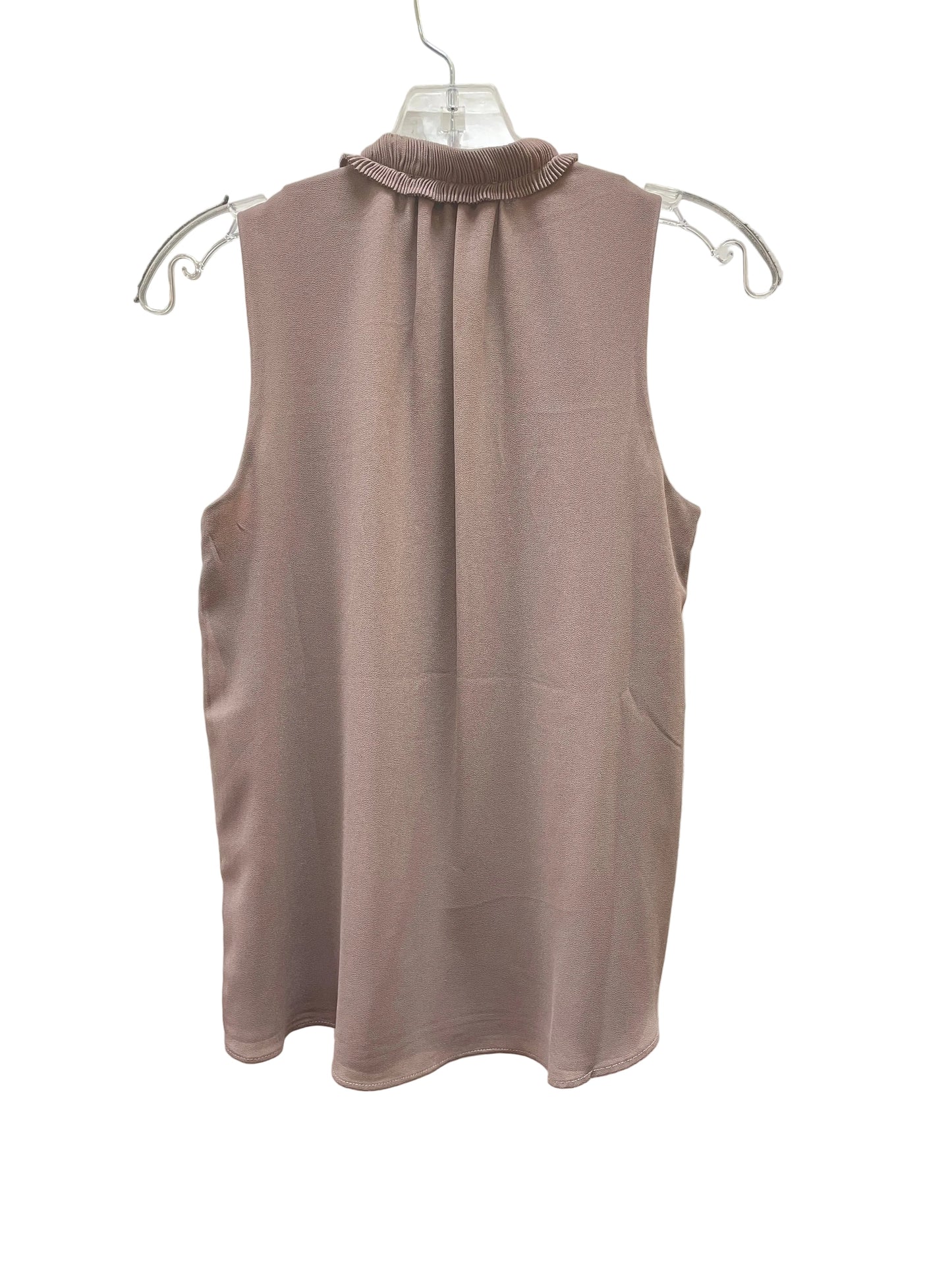 Top Sleeveless By Premise In Brown, Size:Xs