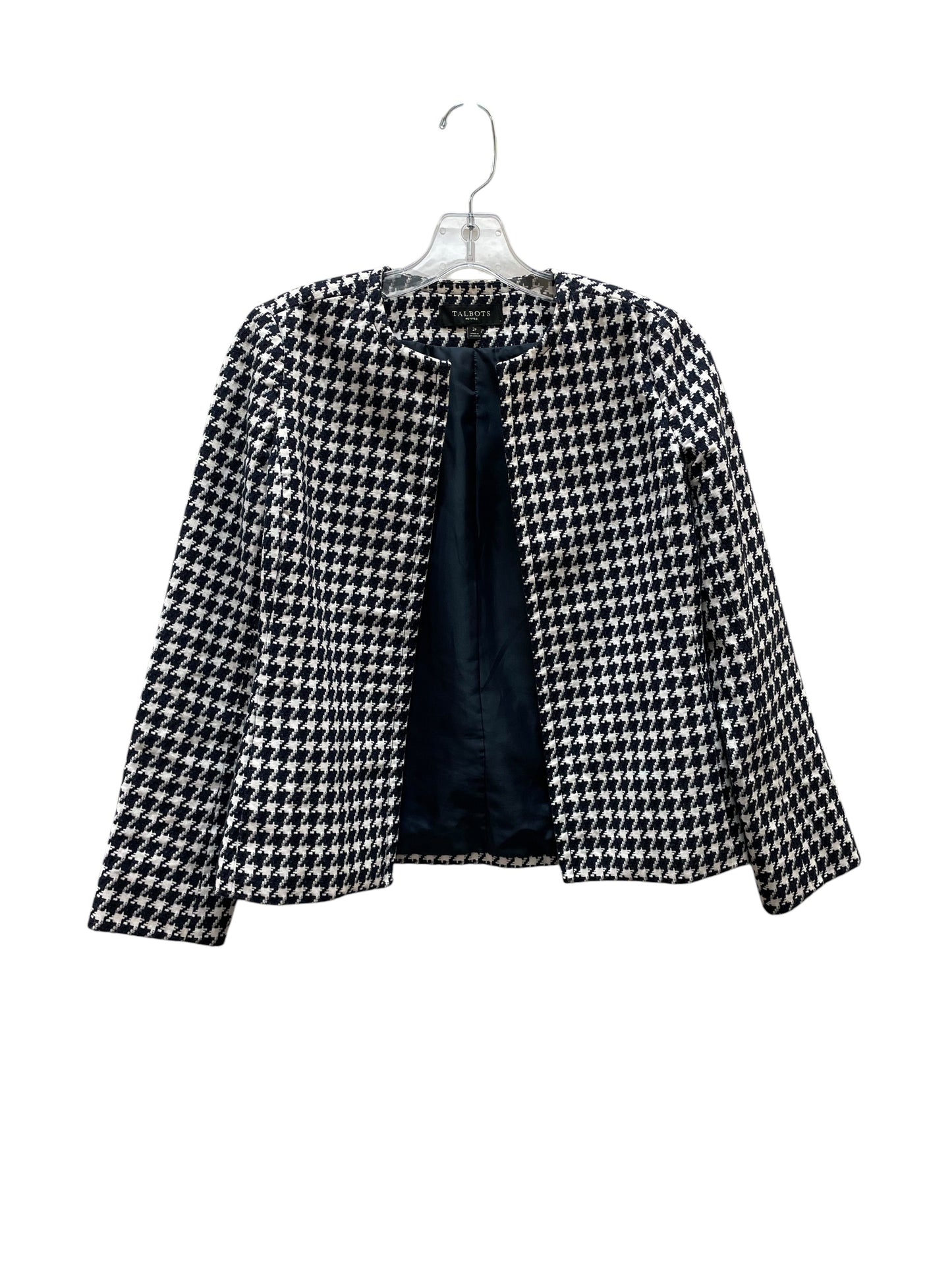 Blazer By Talbots In Blue & White, Size:Xs