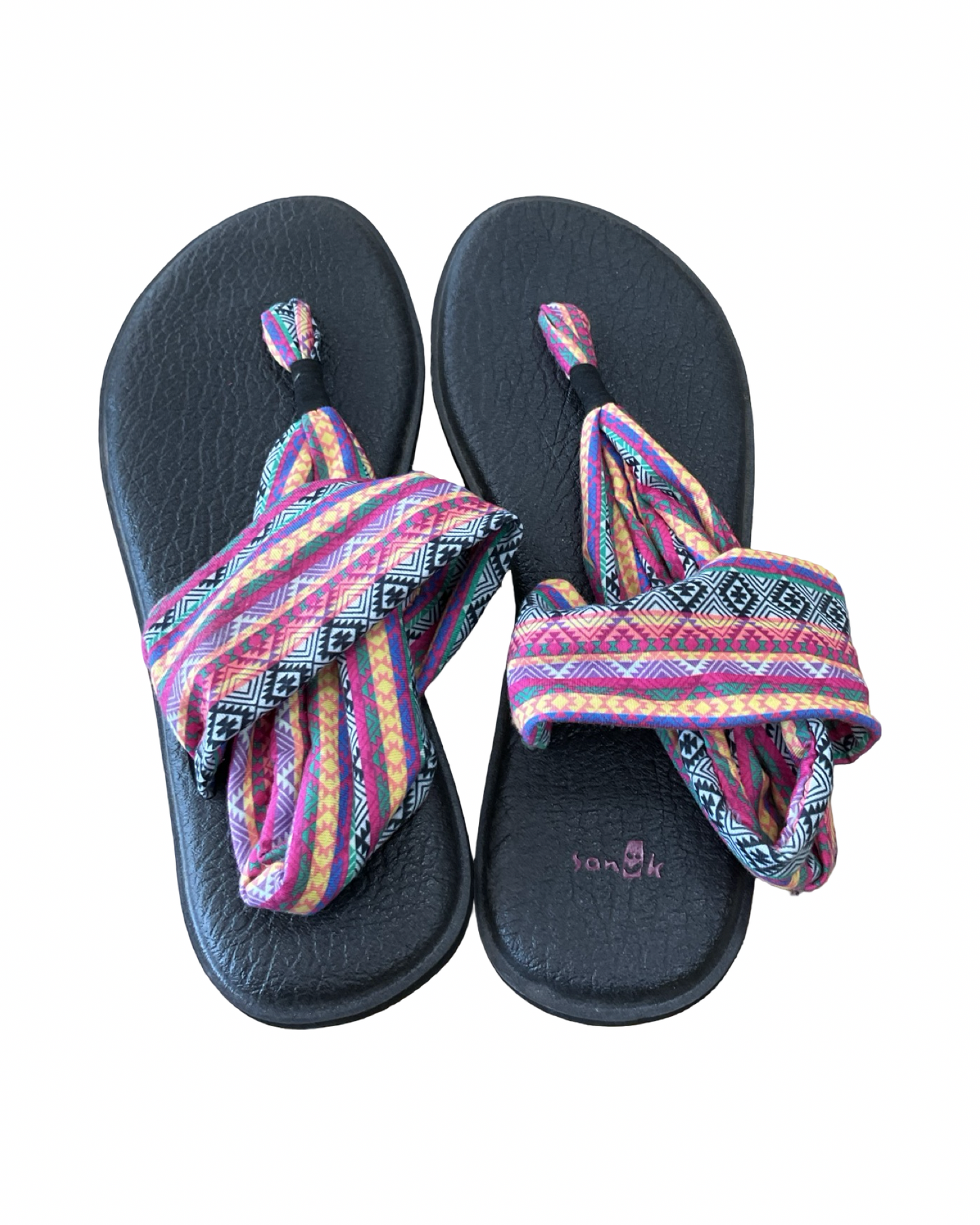 Sandals Flats By Sanuk In Multi, Size:10
