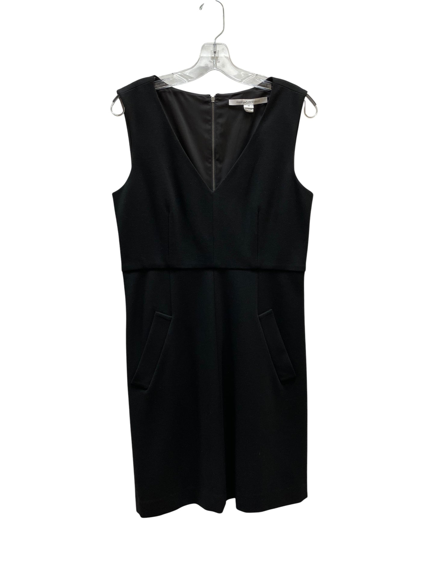 Dress Designer By Diane Von Furstenberg In Black, Size:L