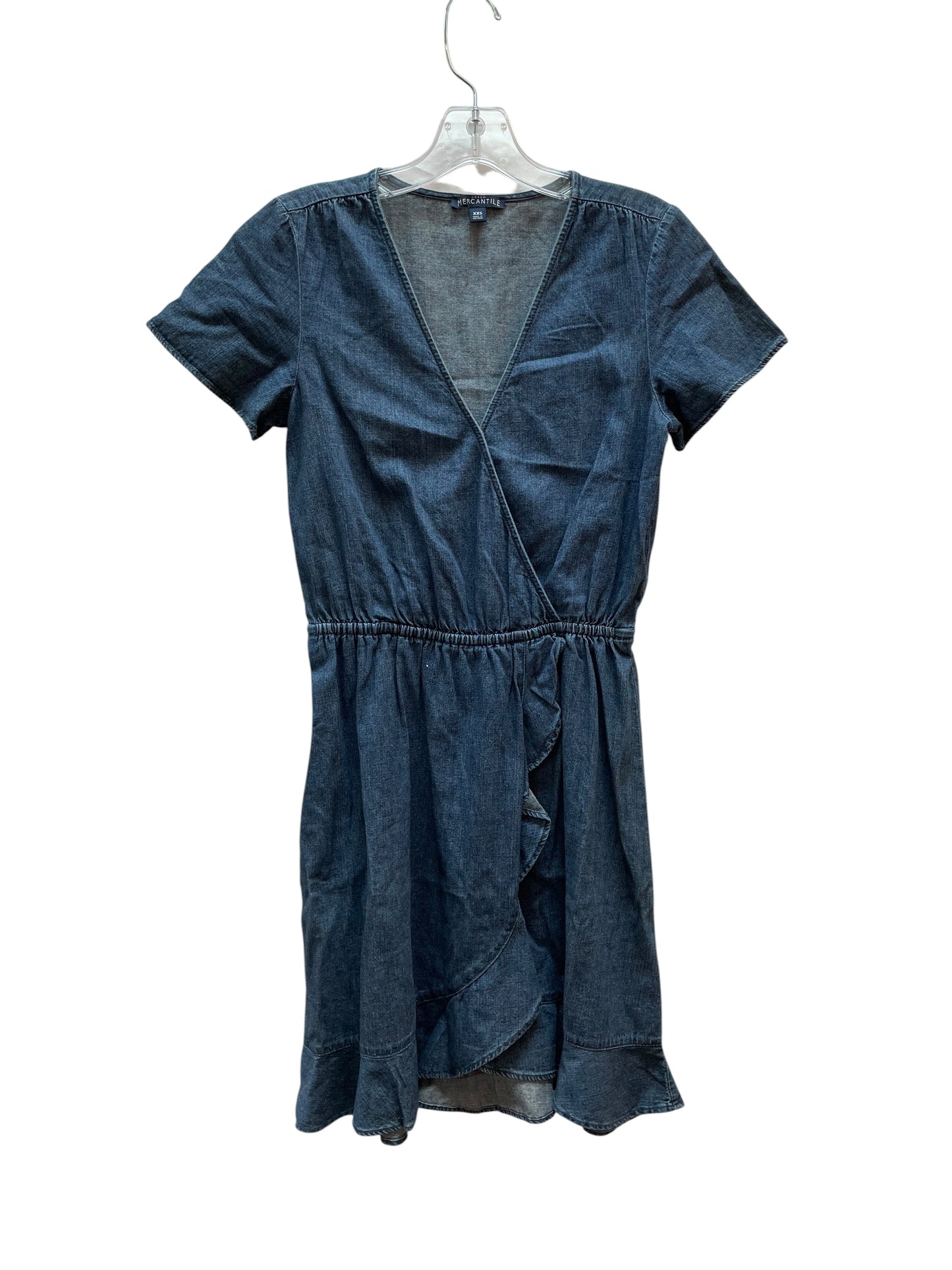 Dress Casual Short By Mercantile In Blue Denim, Size:Xxs