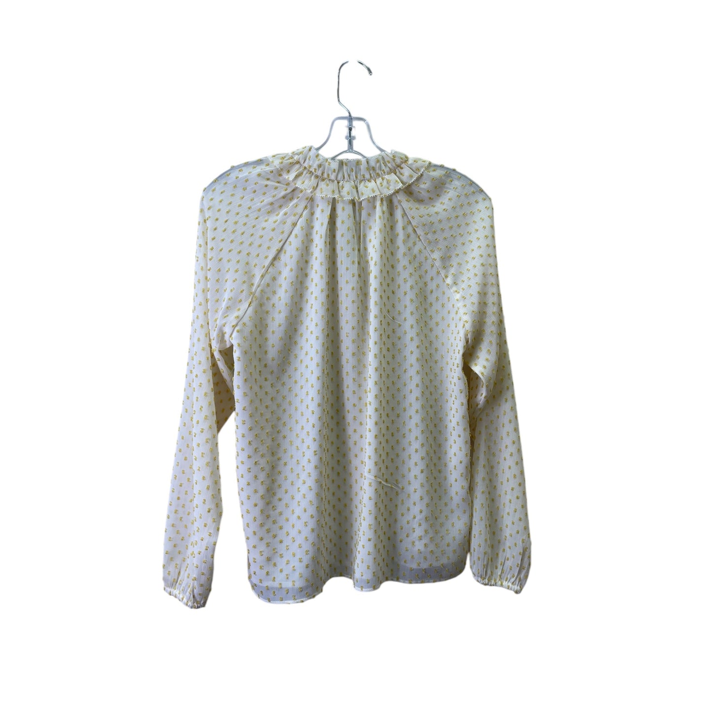 Top Ls By Ann Taylor In Cream & Yellow, Size:Xs
