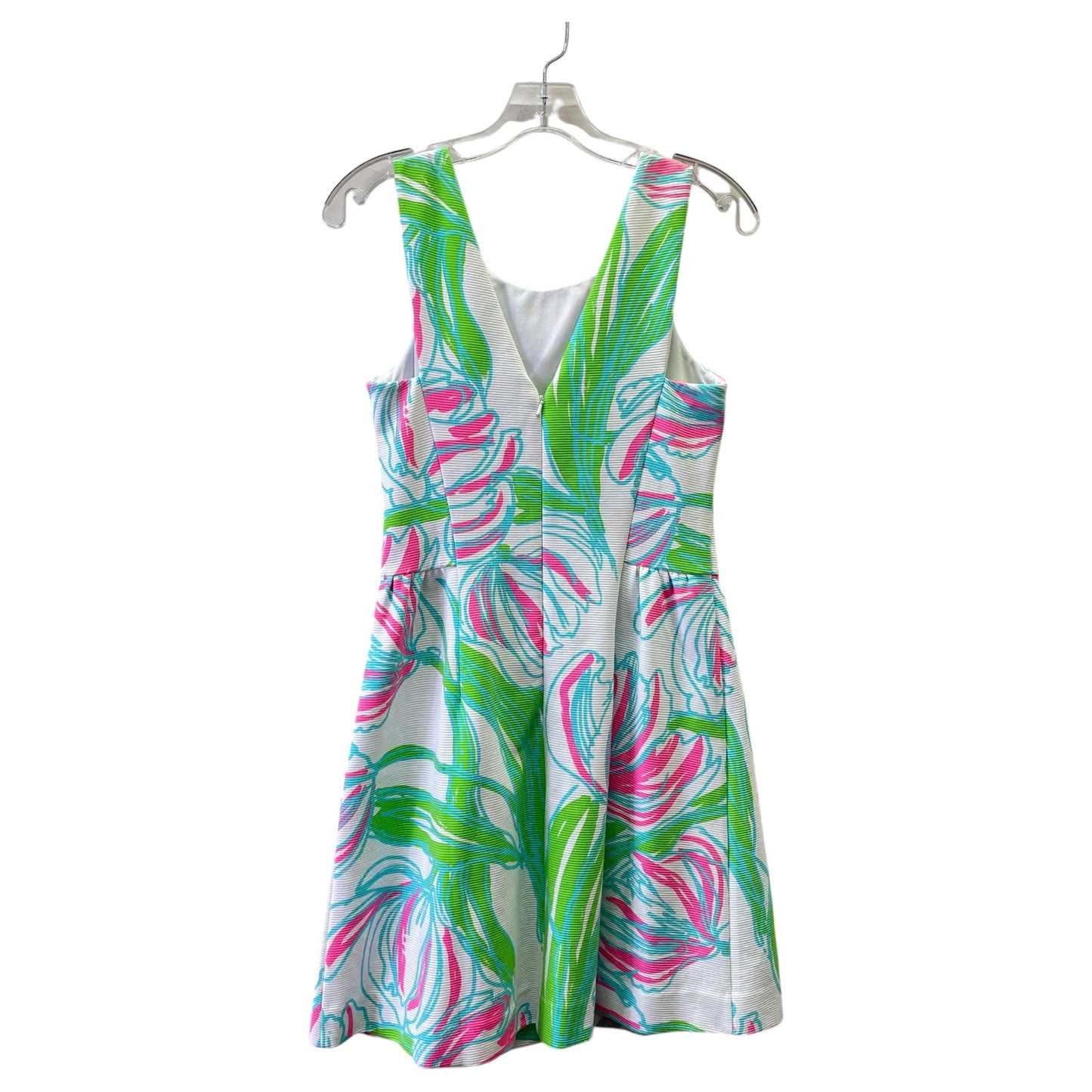 Dress Designer By Lilly Pulitzer In Blue & White, Size:M