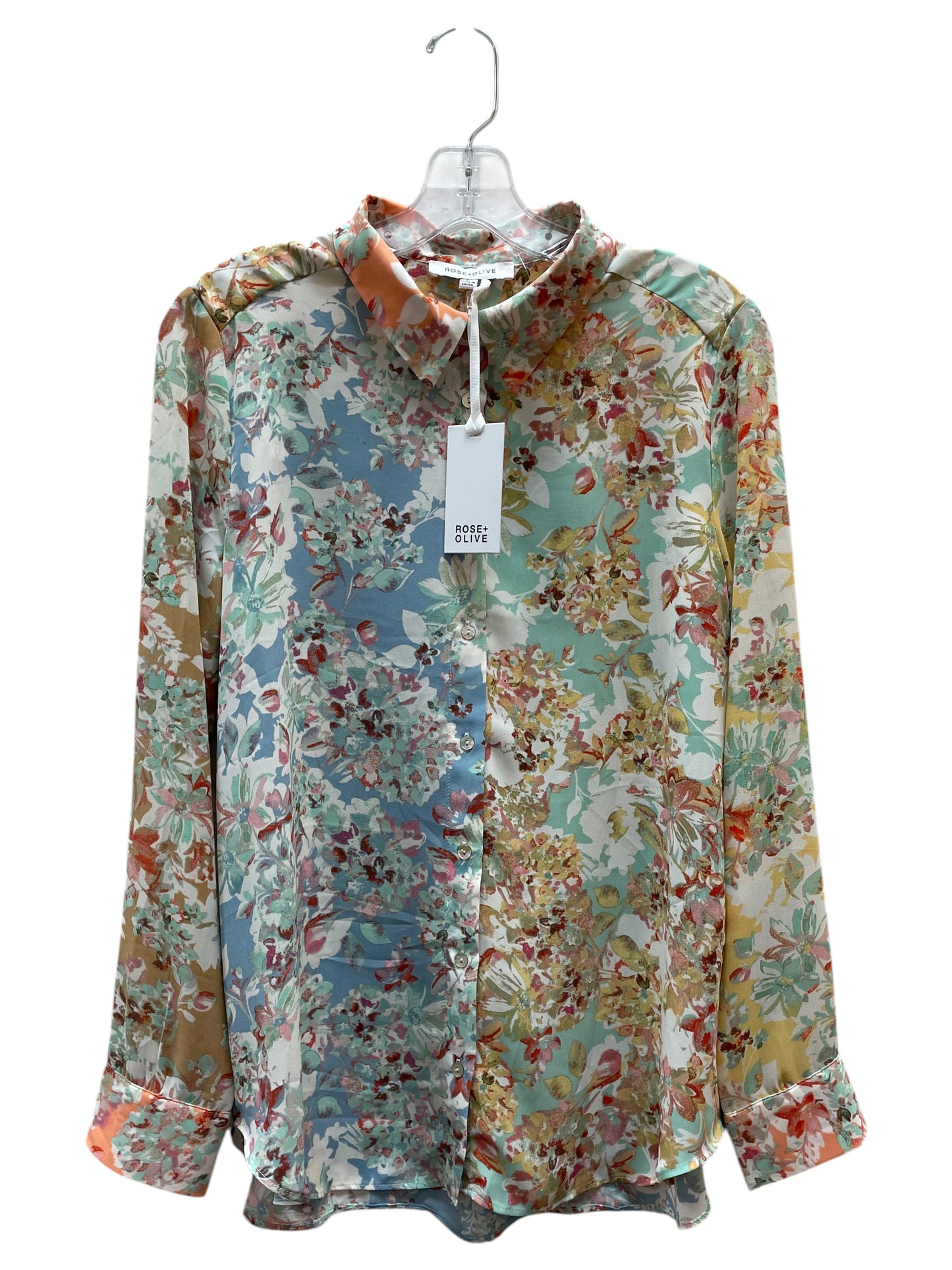 Blouse Ls By Rose And Olive In Floral Print, Size:L