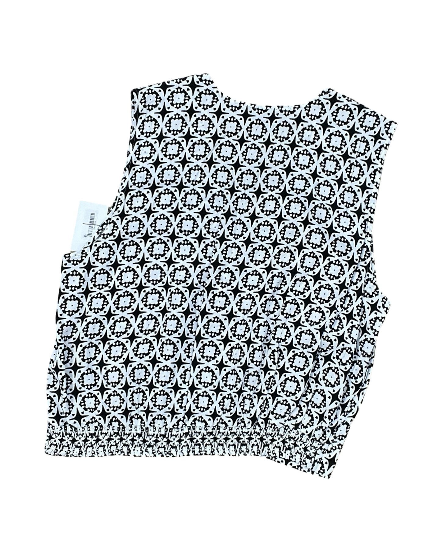 Top Sleeveless By Halogen In Black & White, Size:L