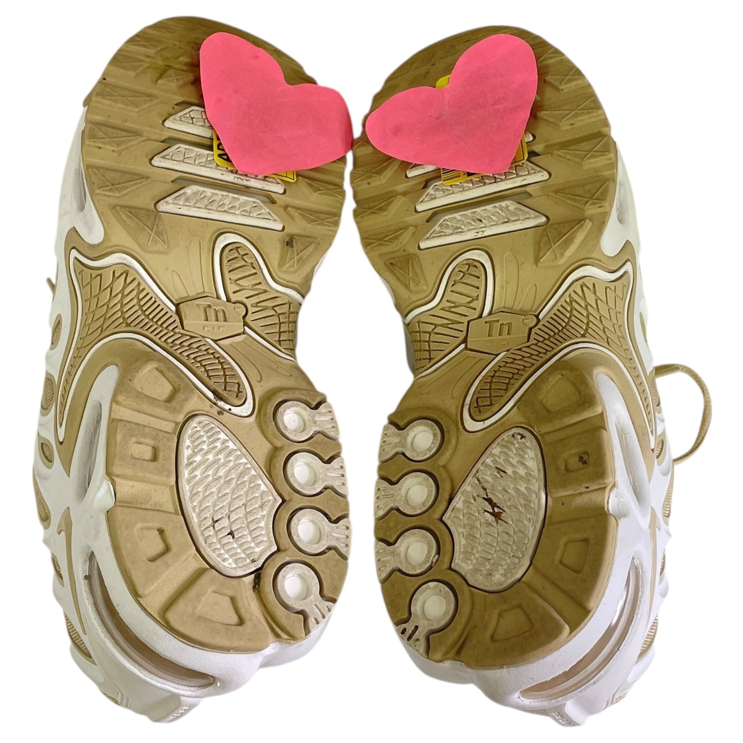 Shoes Athletic By Nike In Tan & White, Size:6.5