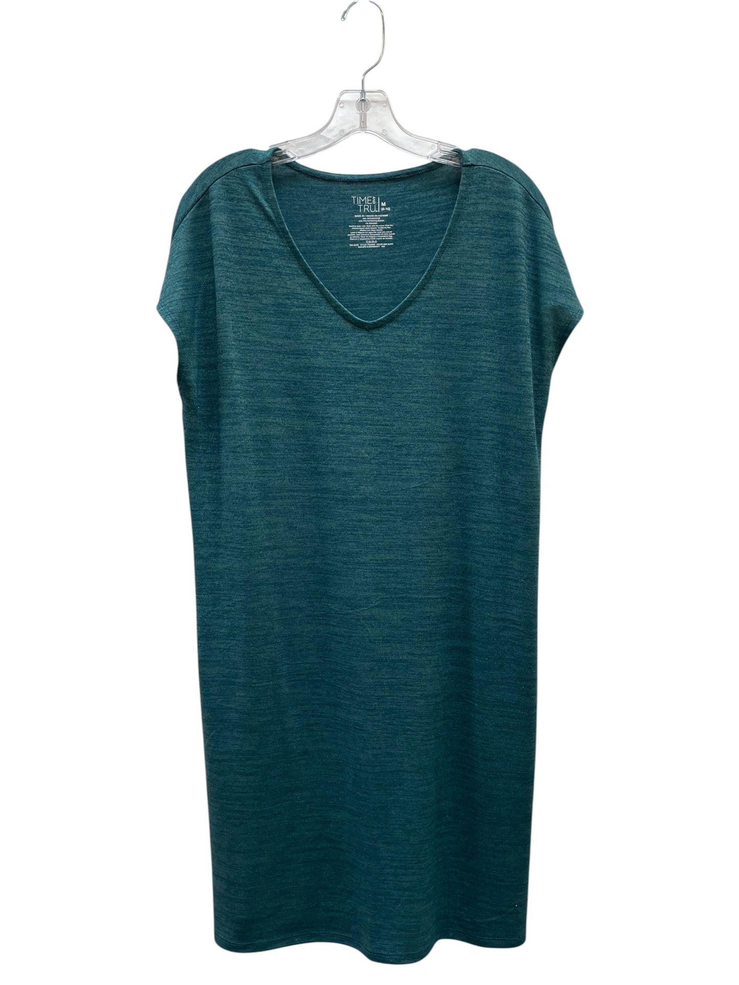 Dress Casual Midi By Time And Tru In Blue, Size:M