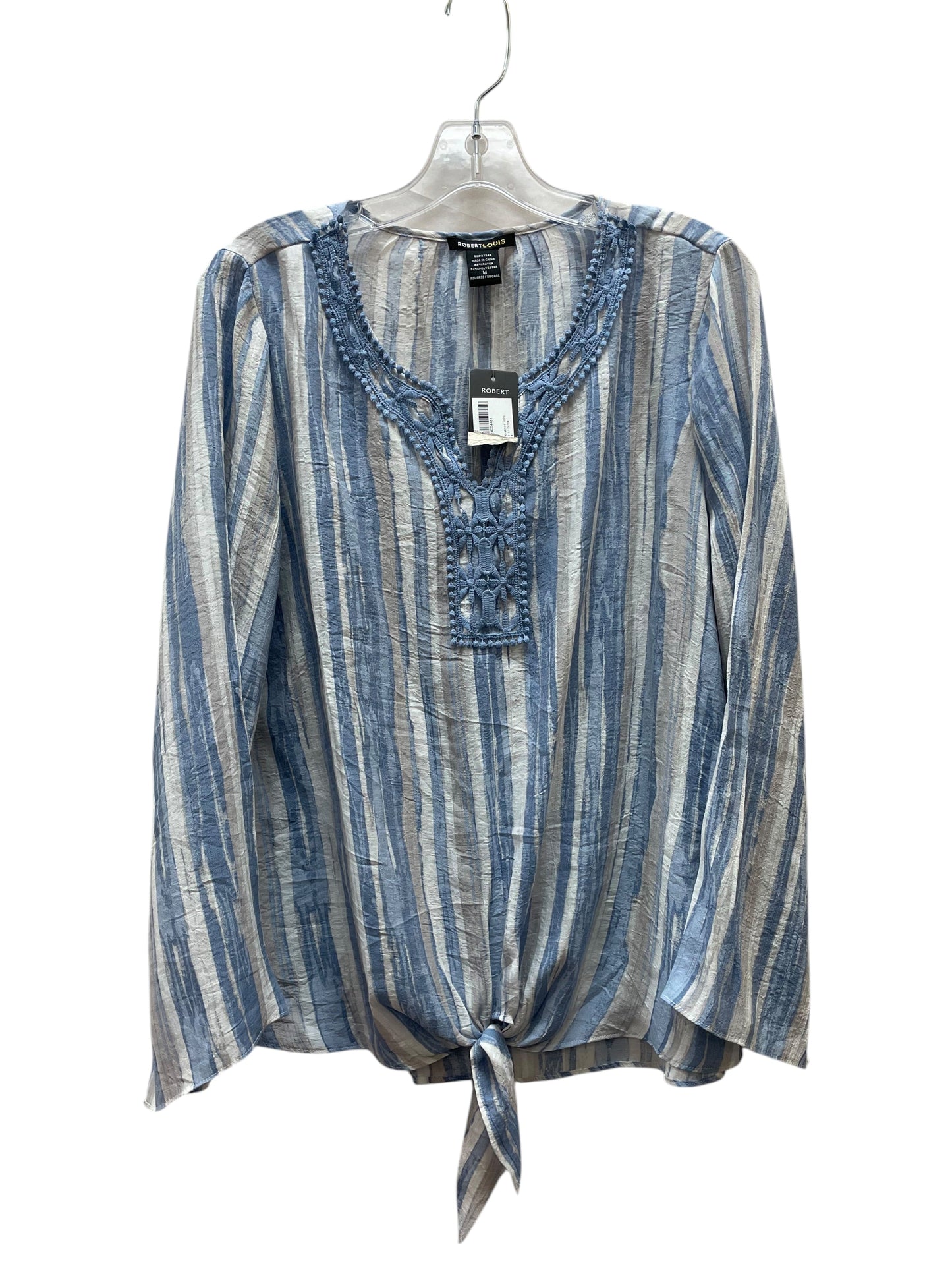 Top Ls By Robert Louis In Blue & White, Size:M