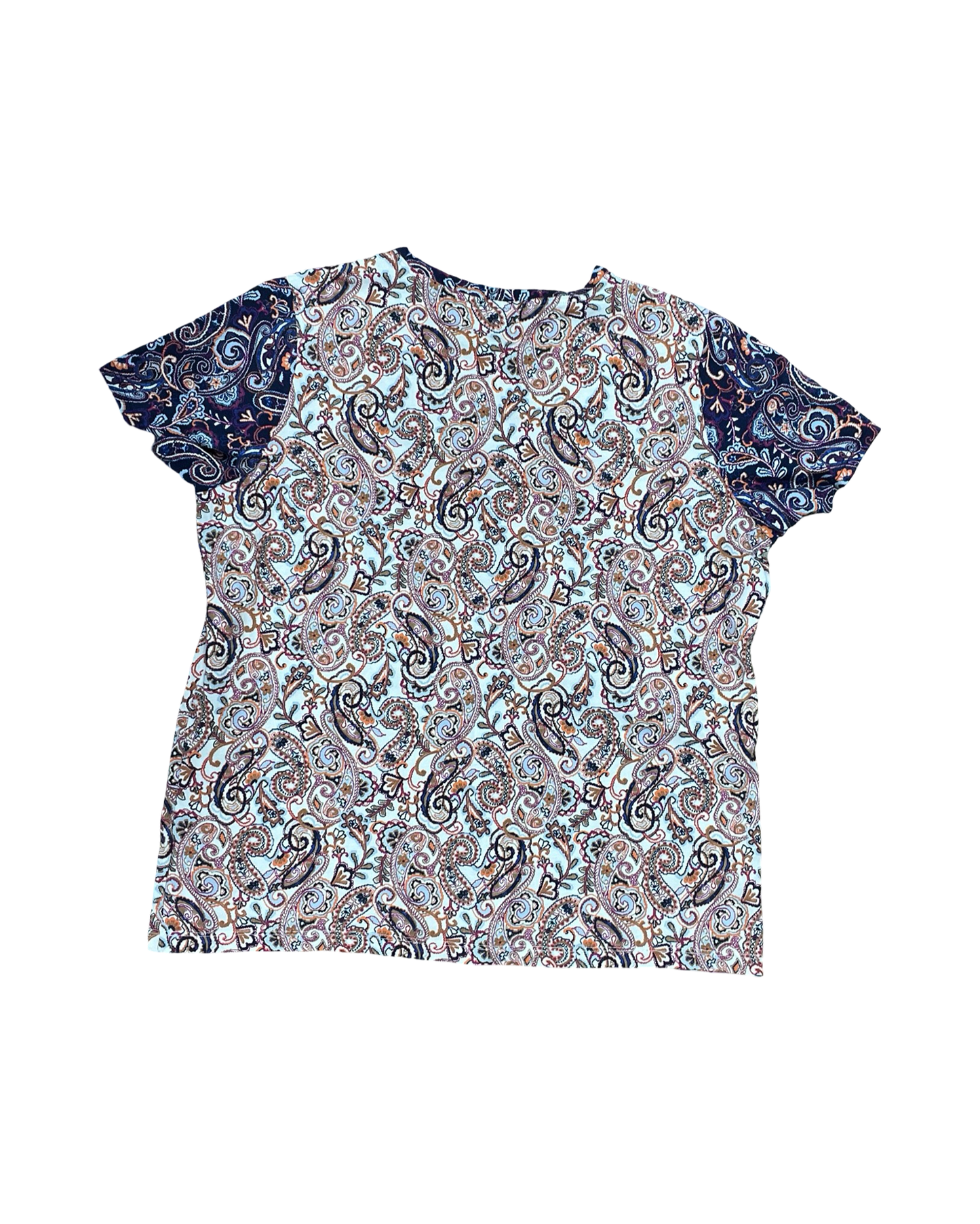 Top Ss By Lands End In Purple & White, Size:L