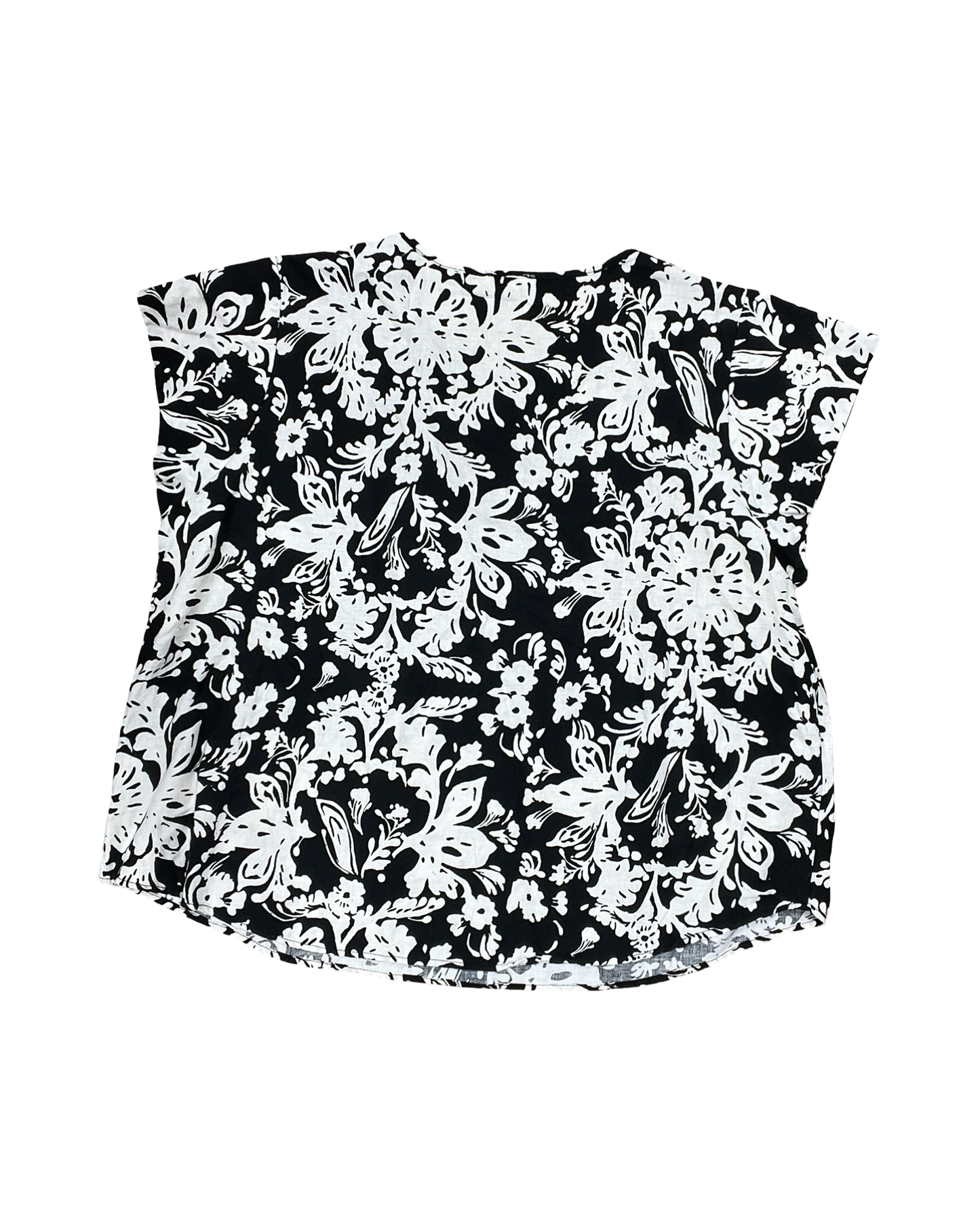 Top Sleeveless By Christian Siriano In Black & White, Size:2X