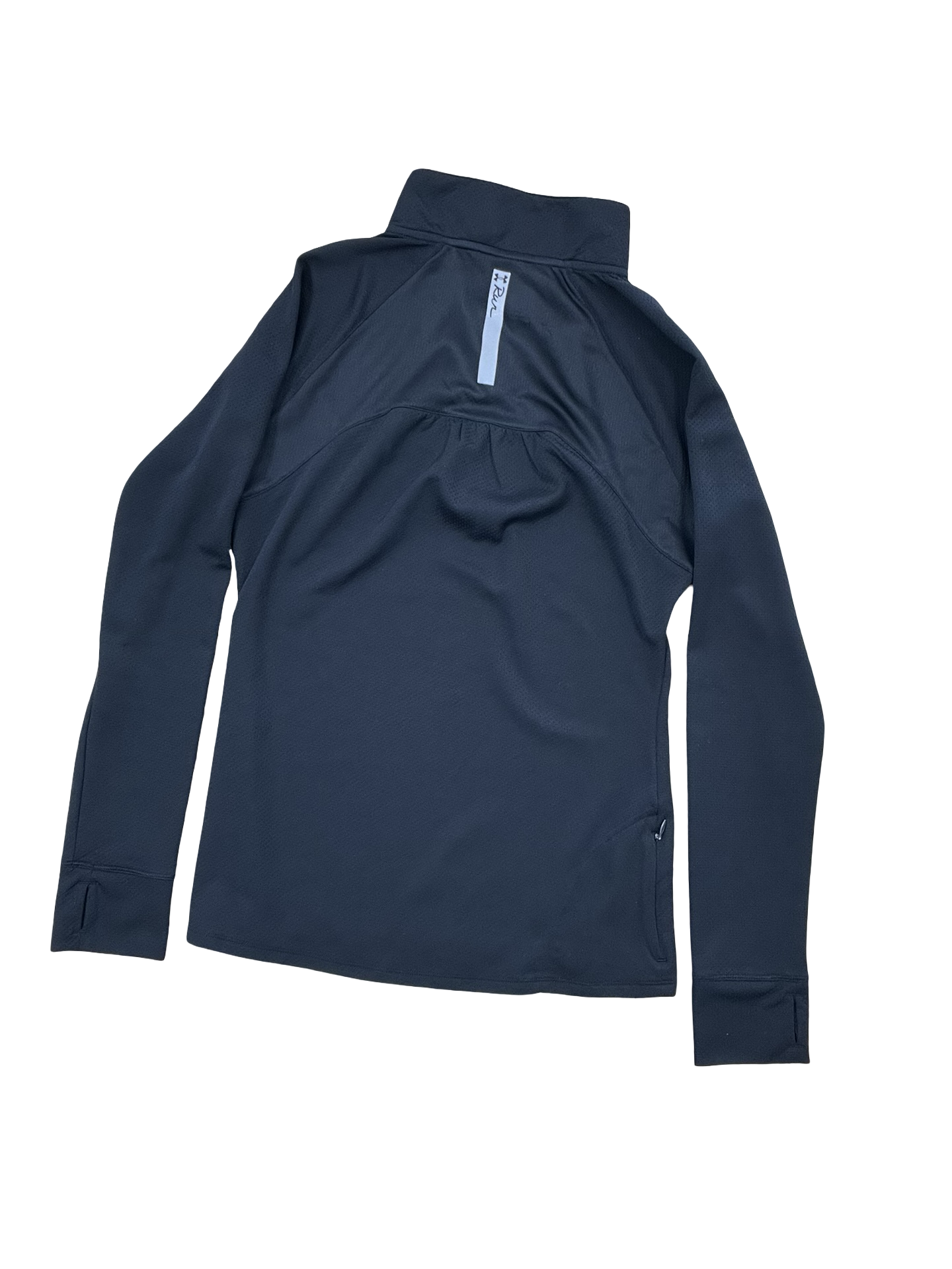 Athletic Top Ls Collar By Under Armour In Black, Size:S