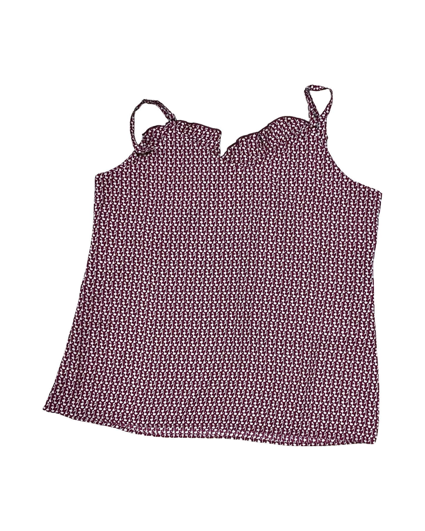 Top Cami By Cabi In Maroon, Size:Xl