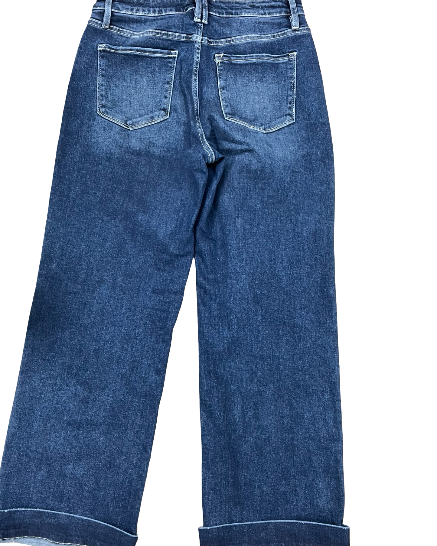 Jeans Wide Leg By Vervet In Blue Denim, Size:12