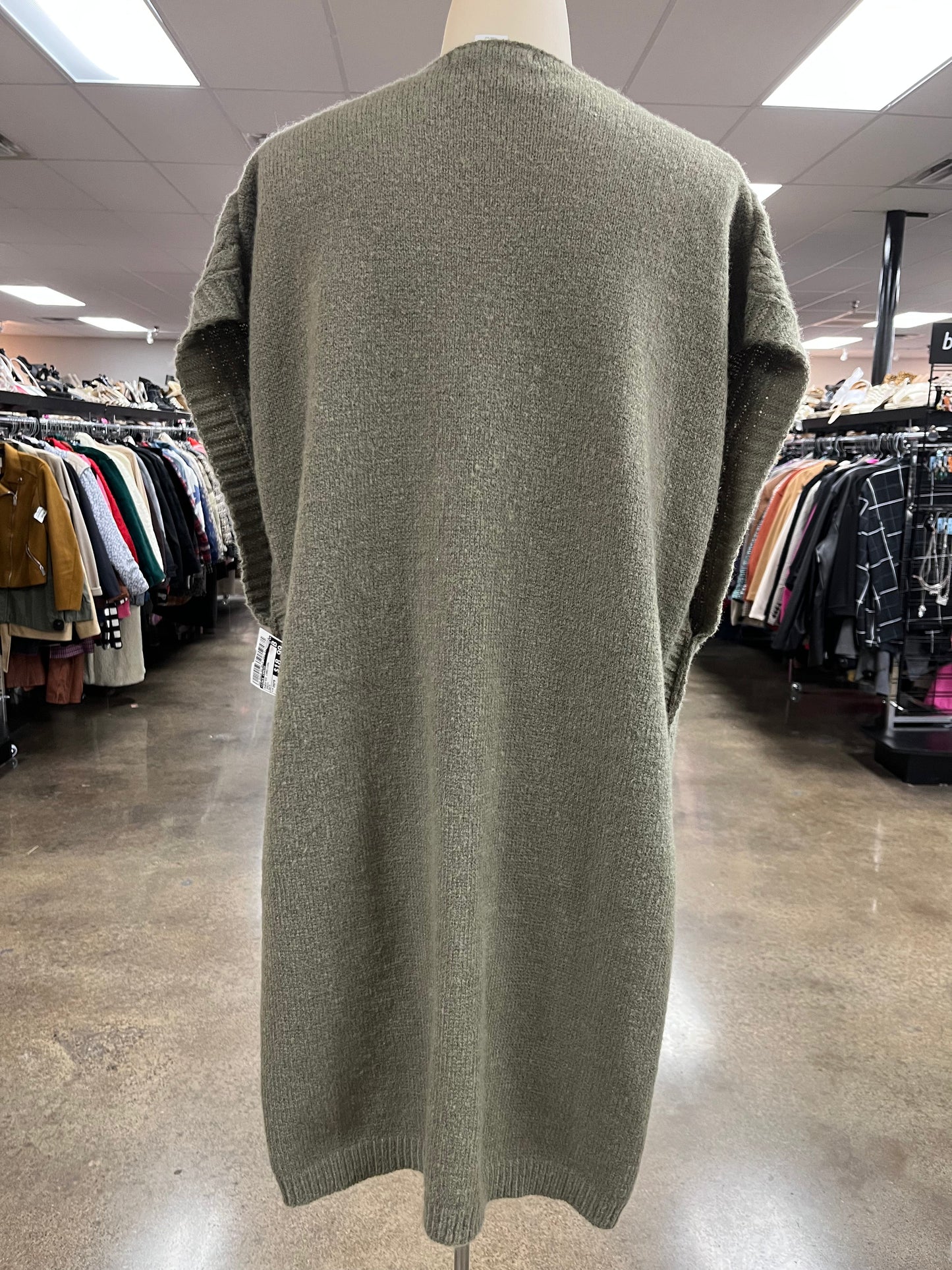 Sweater Cardigan By Vince Camuto In Green, Size:Osfm
