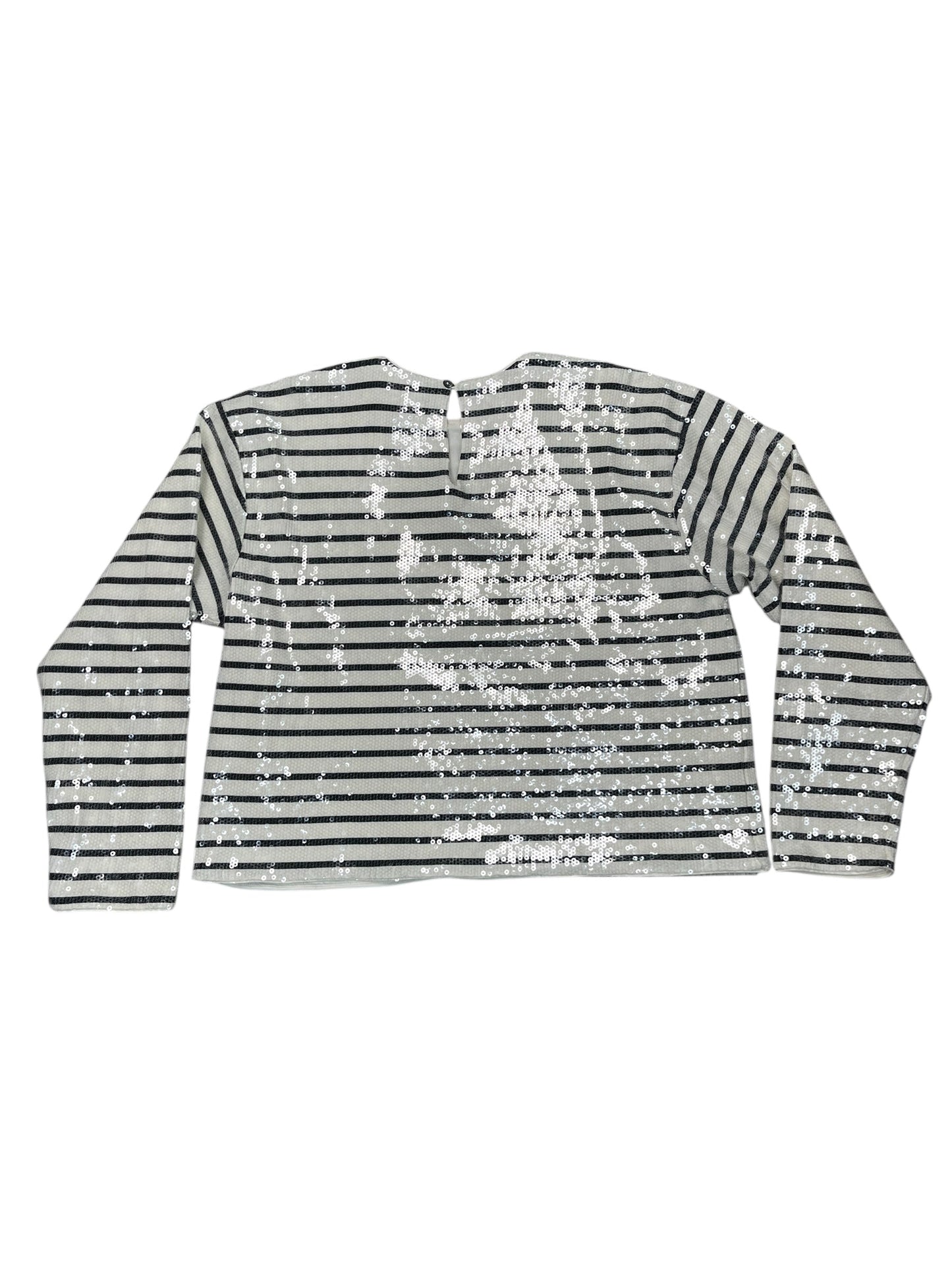 Top Ls By Frame In Striped Pattern, Size:L