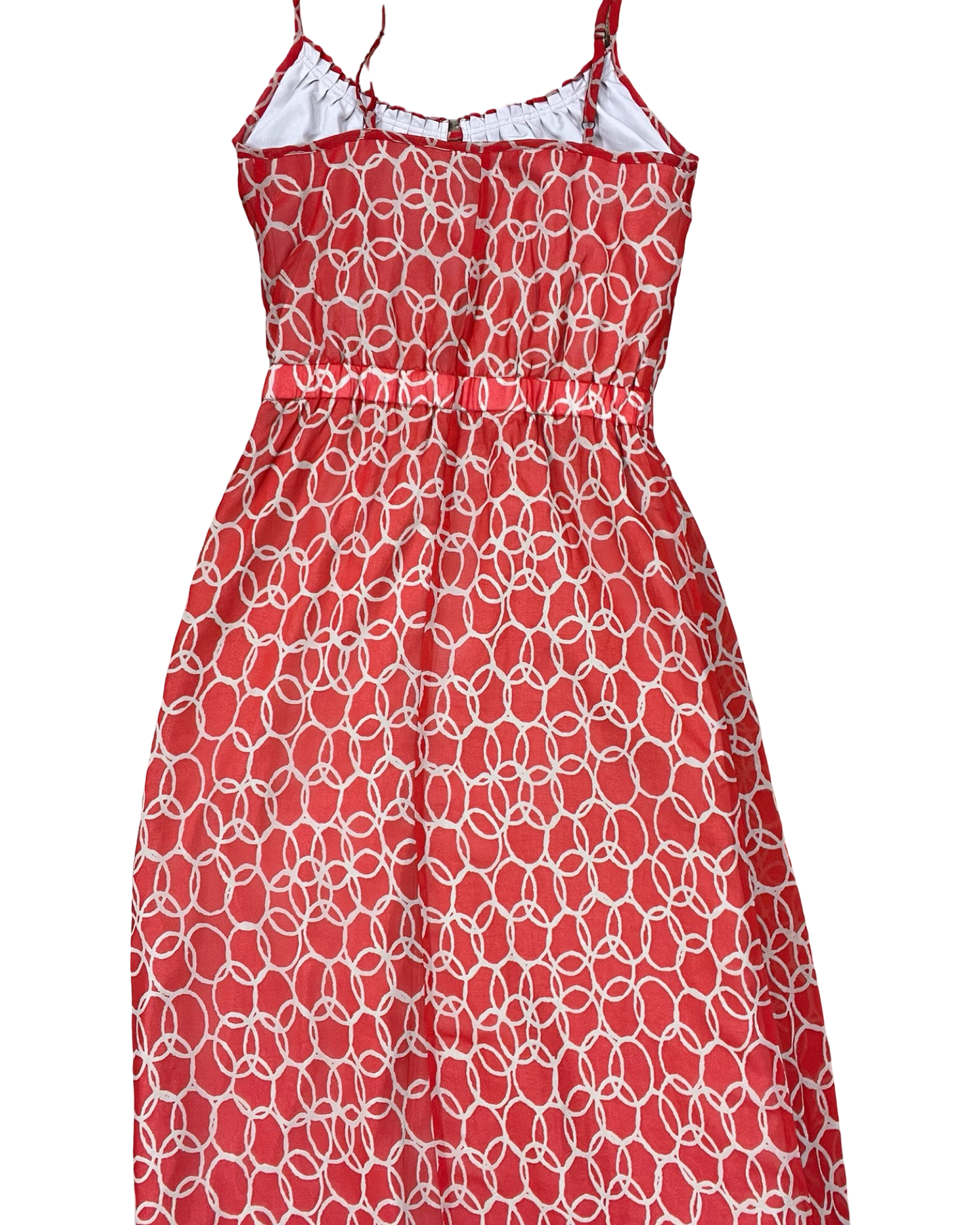 Dress Casual Maxi By Banana Republic In Red & Tan, Size:S