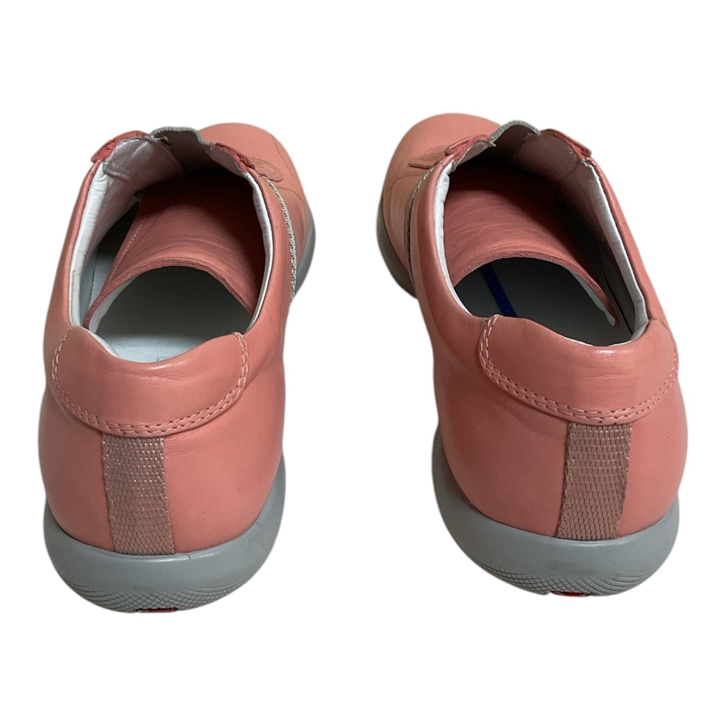 Shoes Luxury Designer By Prada In Grey & Pink, Size:7