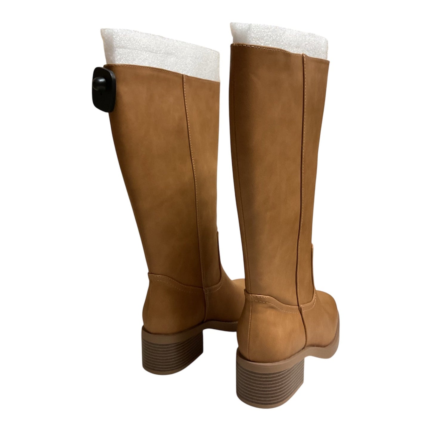 Boots Mid-Calf Heels By Soda In Tan, Size:10