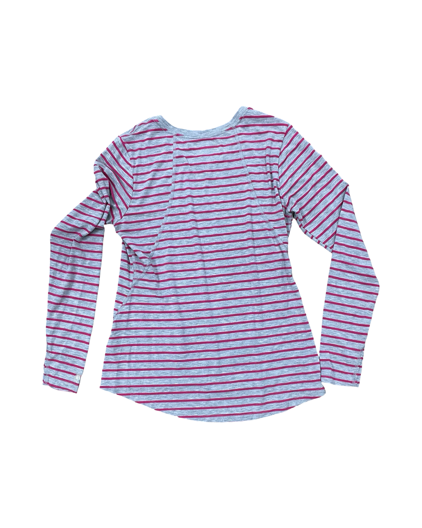 Top Ls By Clothes Mentor In Grey & Pink, Size:M