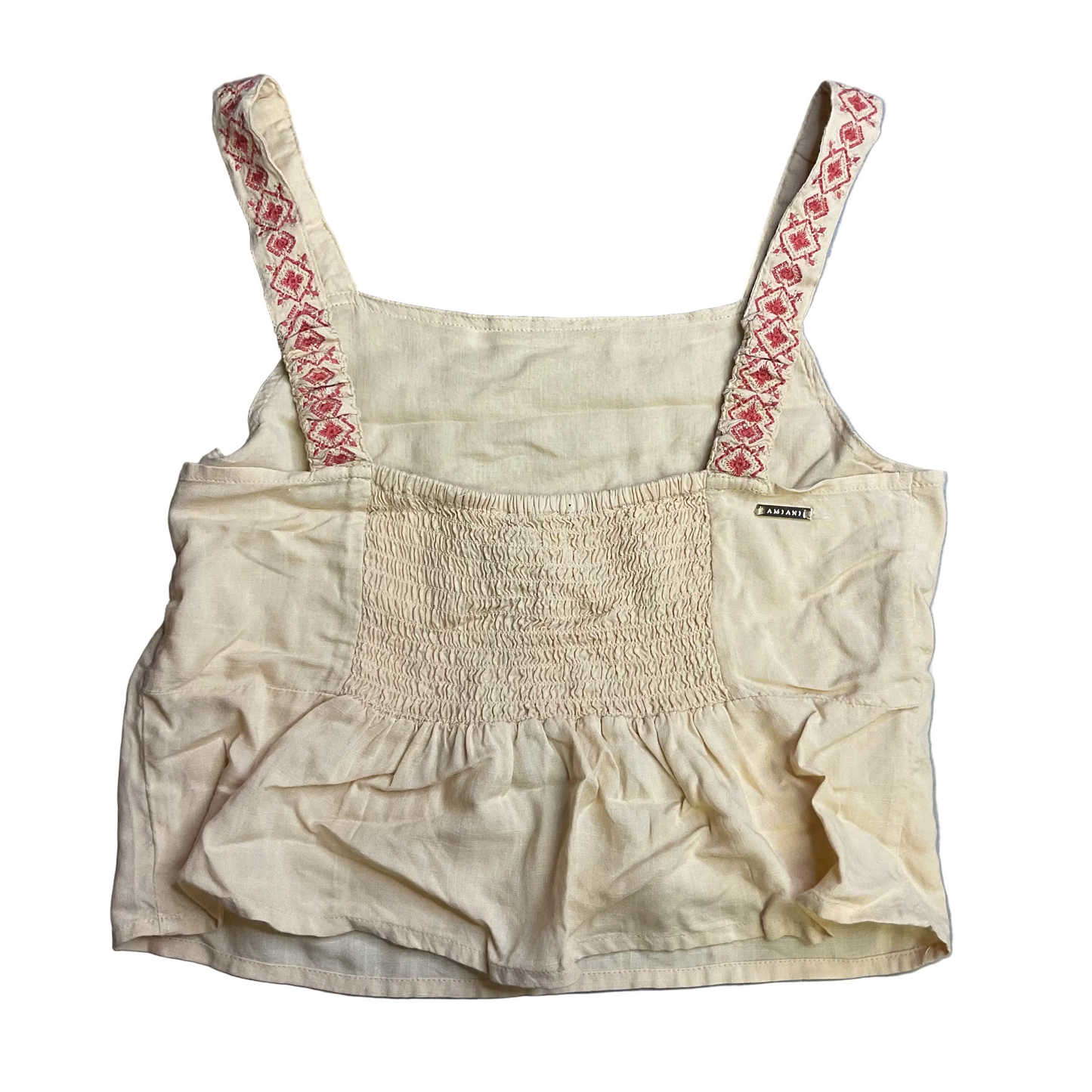 Top Sleeveless By Clothes Mentor In Tan, Size:S
