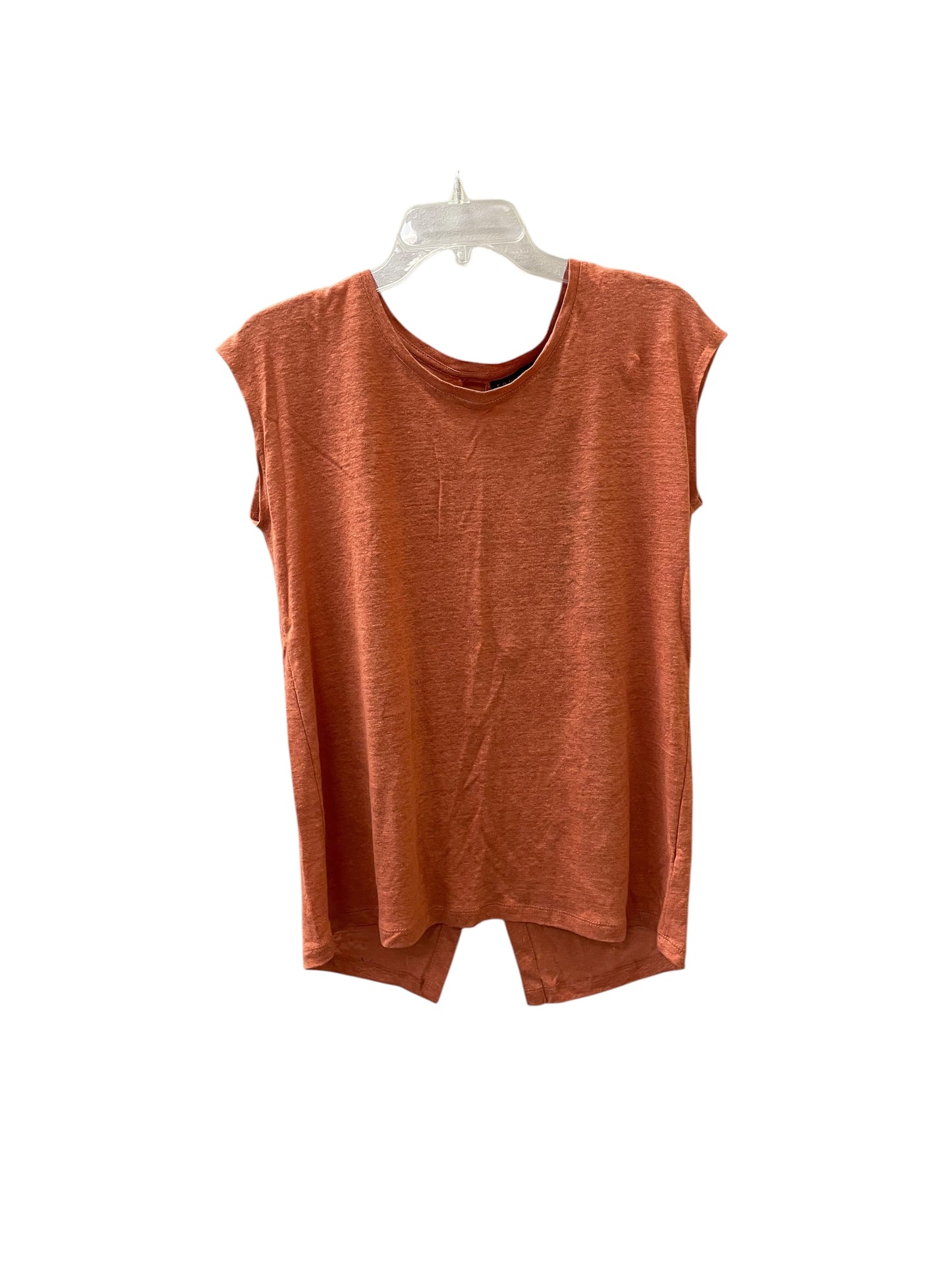 Top Sleeveless Basic By Tahari In Orange, Size:S