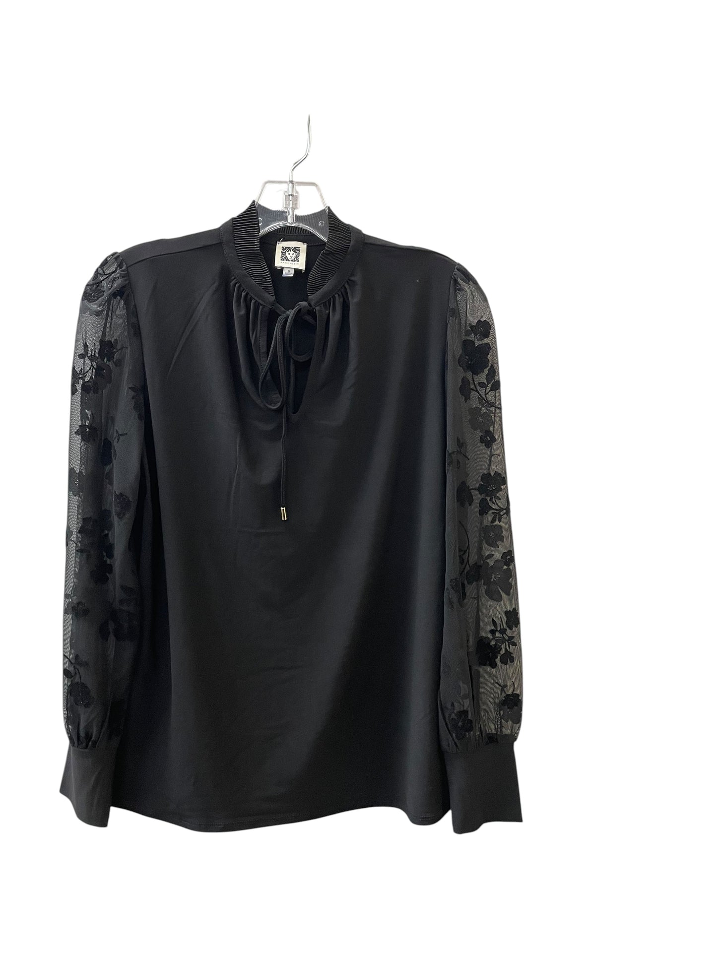 Top Ls Basic By Anne Klein In Black, Size:S