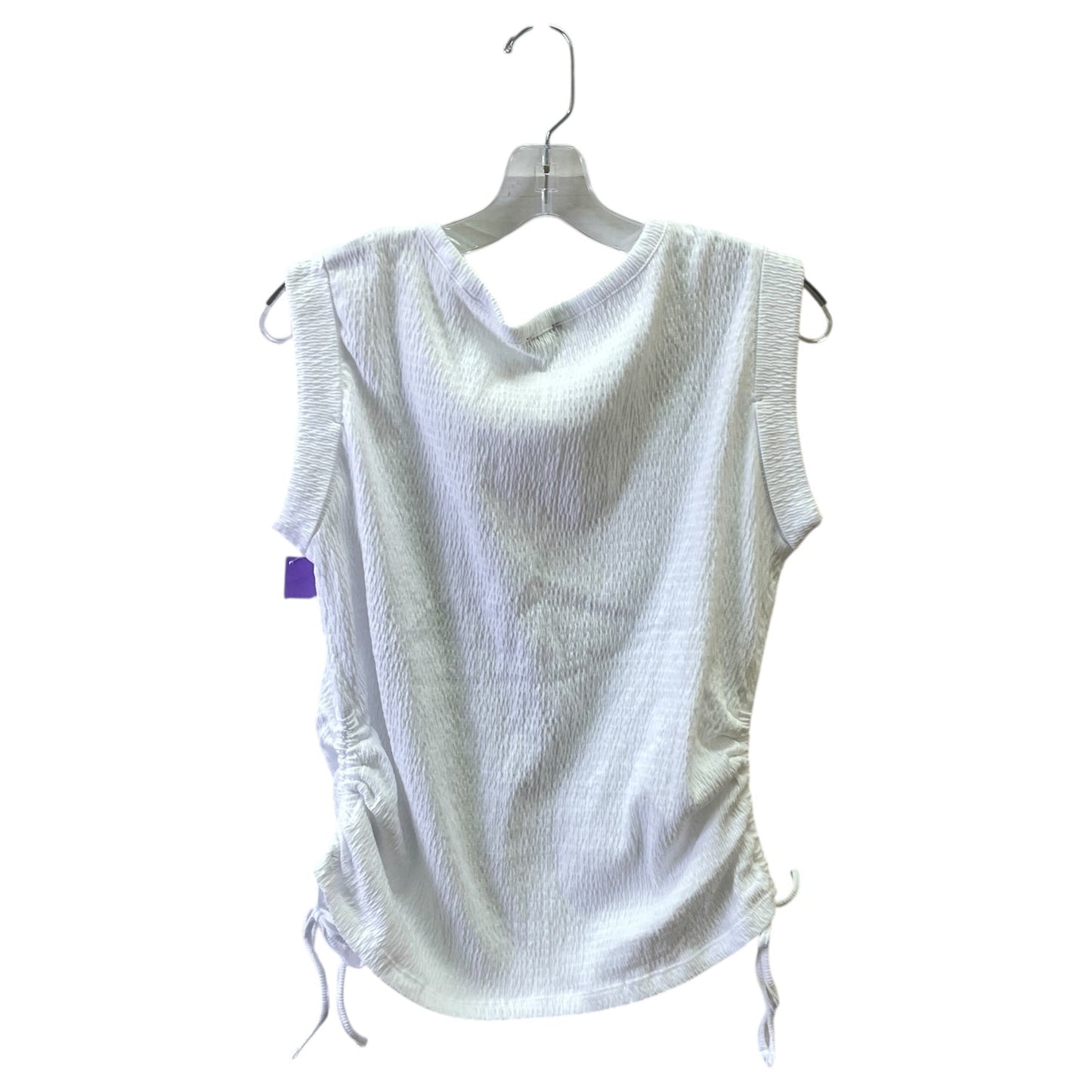 Top Sleeveless By Talbots In White, Size:S