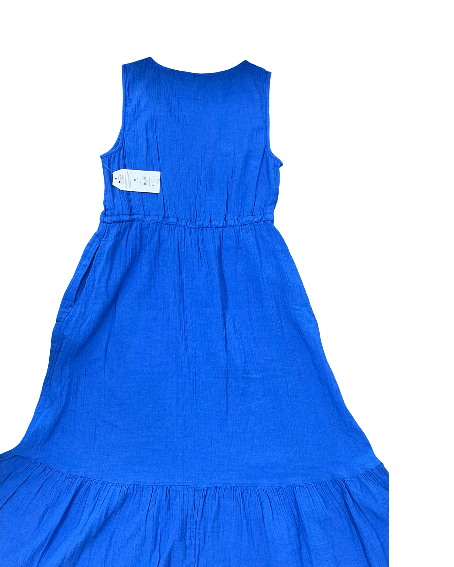 Dress Casual Midi By Time And Tru In Blue, Size:M