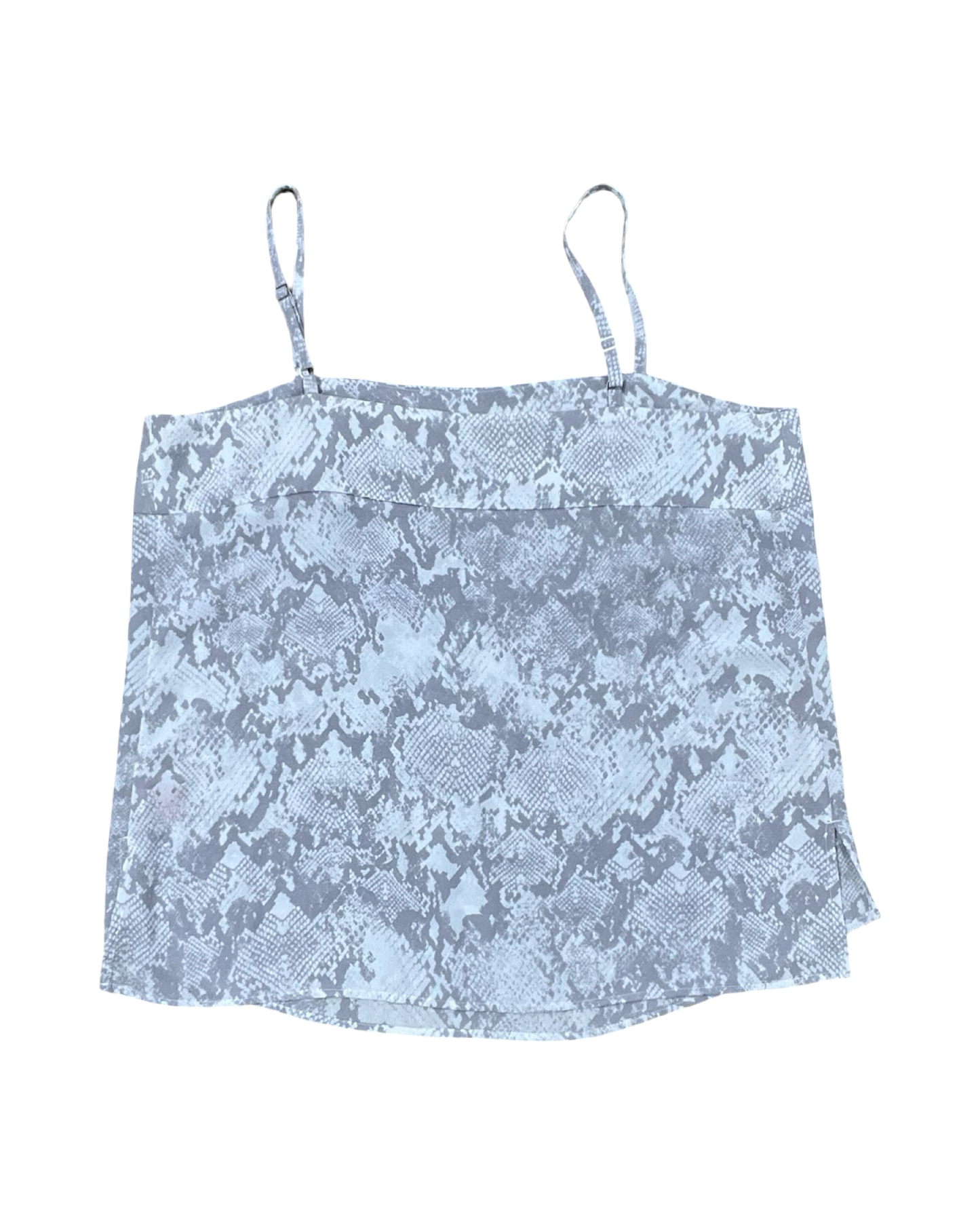 Top Sleeveless By Jennifer Lopez In Grey & White, Size:M