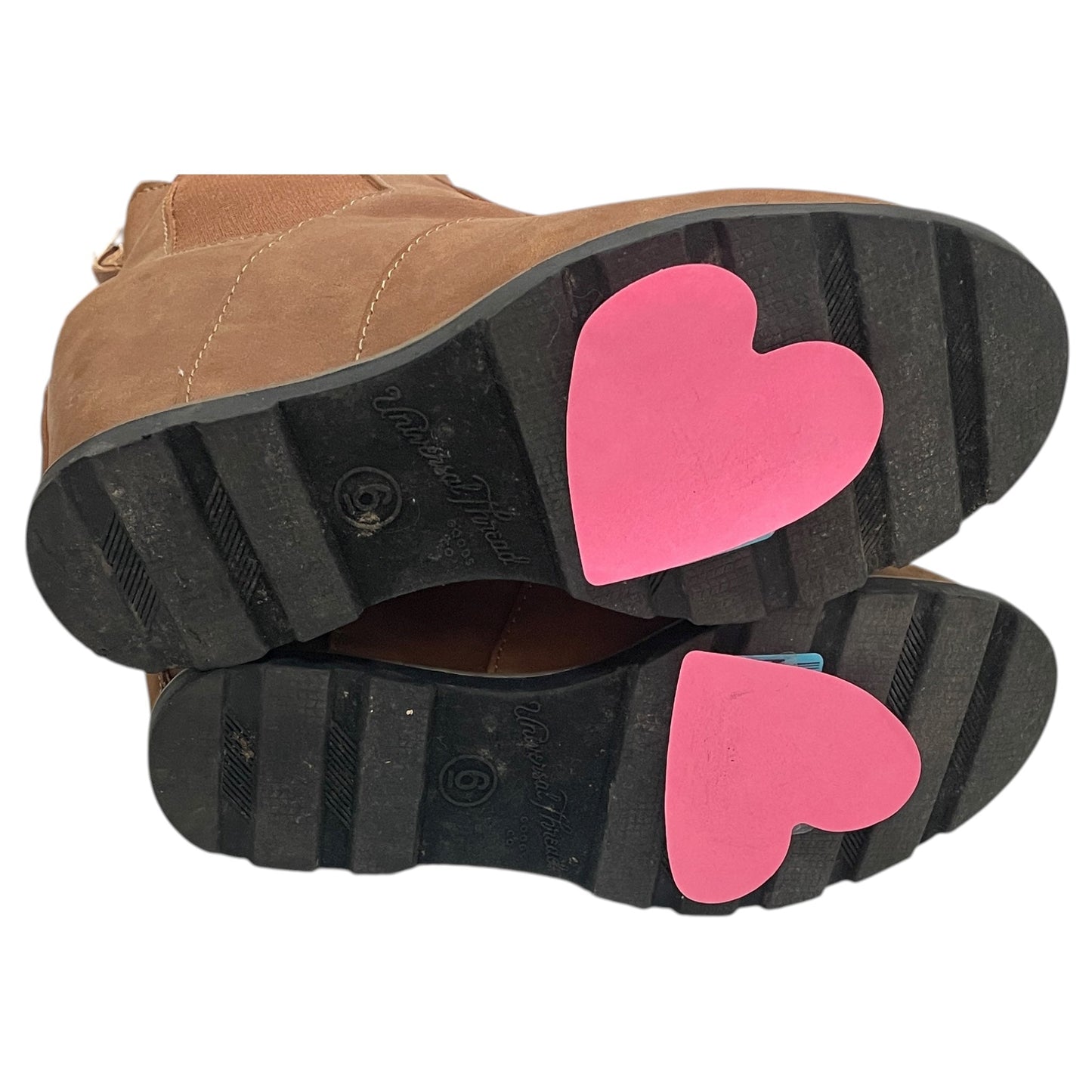 Boots Ankle Heels By Universal Thread In Brown, Size:6